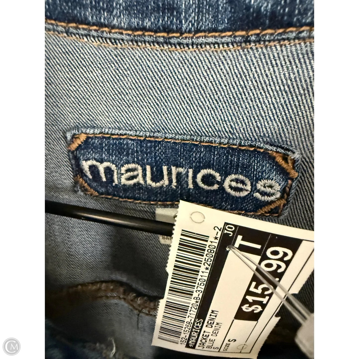 Jacket Denim By Maurices In Blue Denim, Size: S