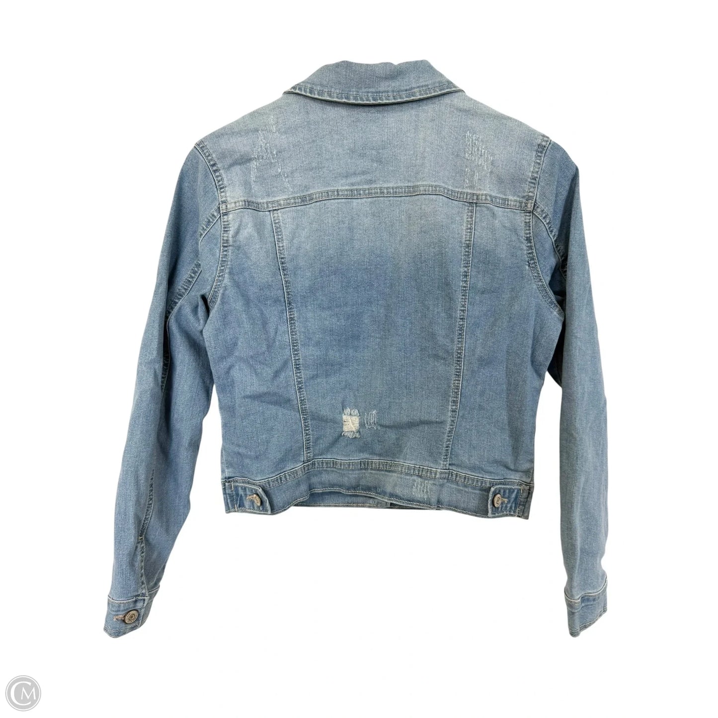 Jacket Denim By Clothes Mentor In Blue Denim, Size: M