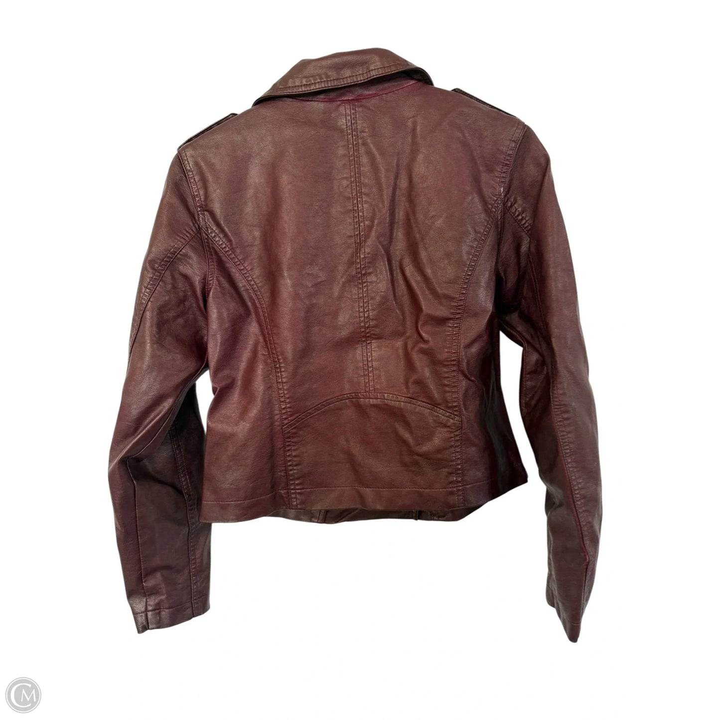Jacket Moto By Maurices In Red, Size: S