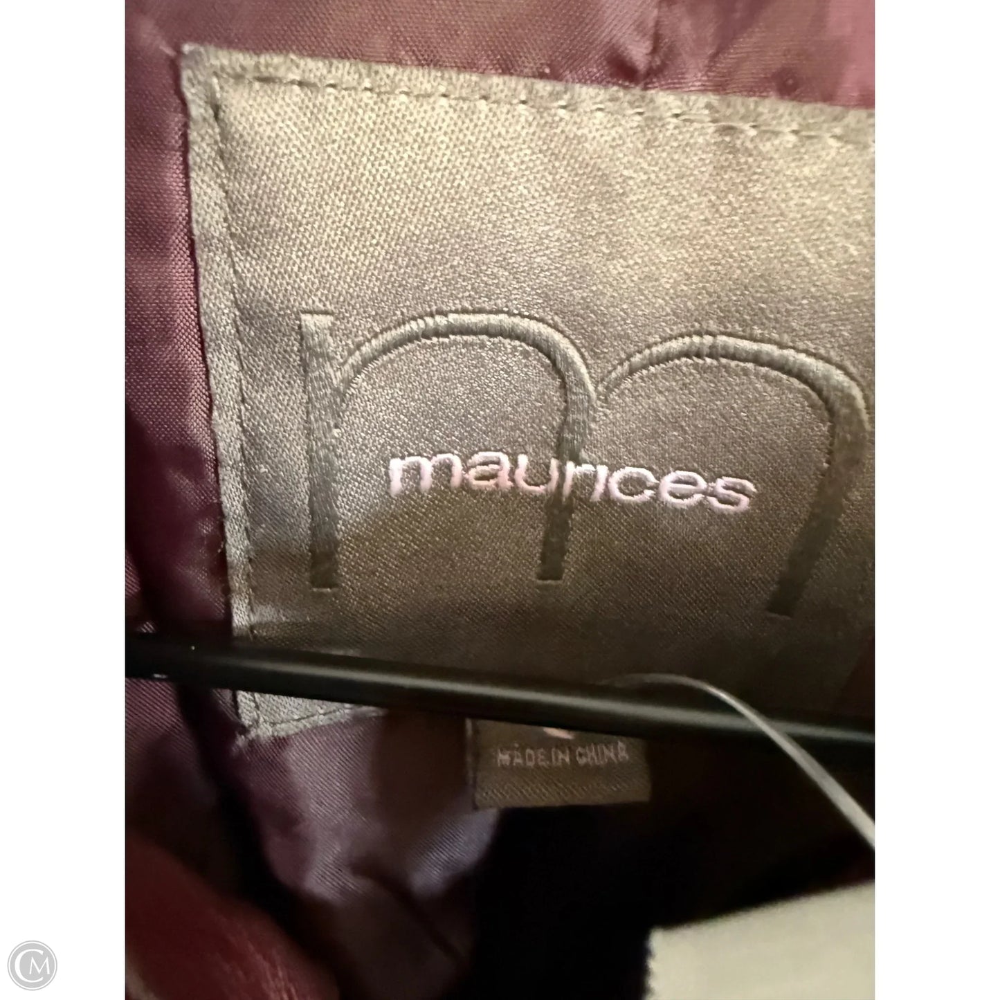 Jacket Moto By Maurices In Red, Size: S