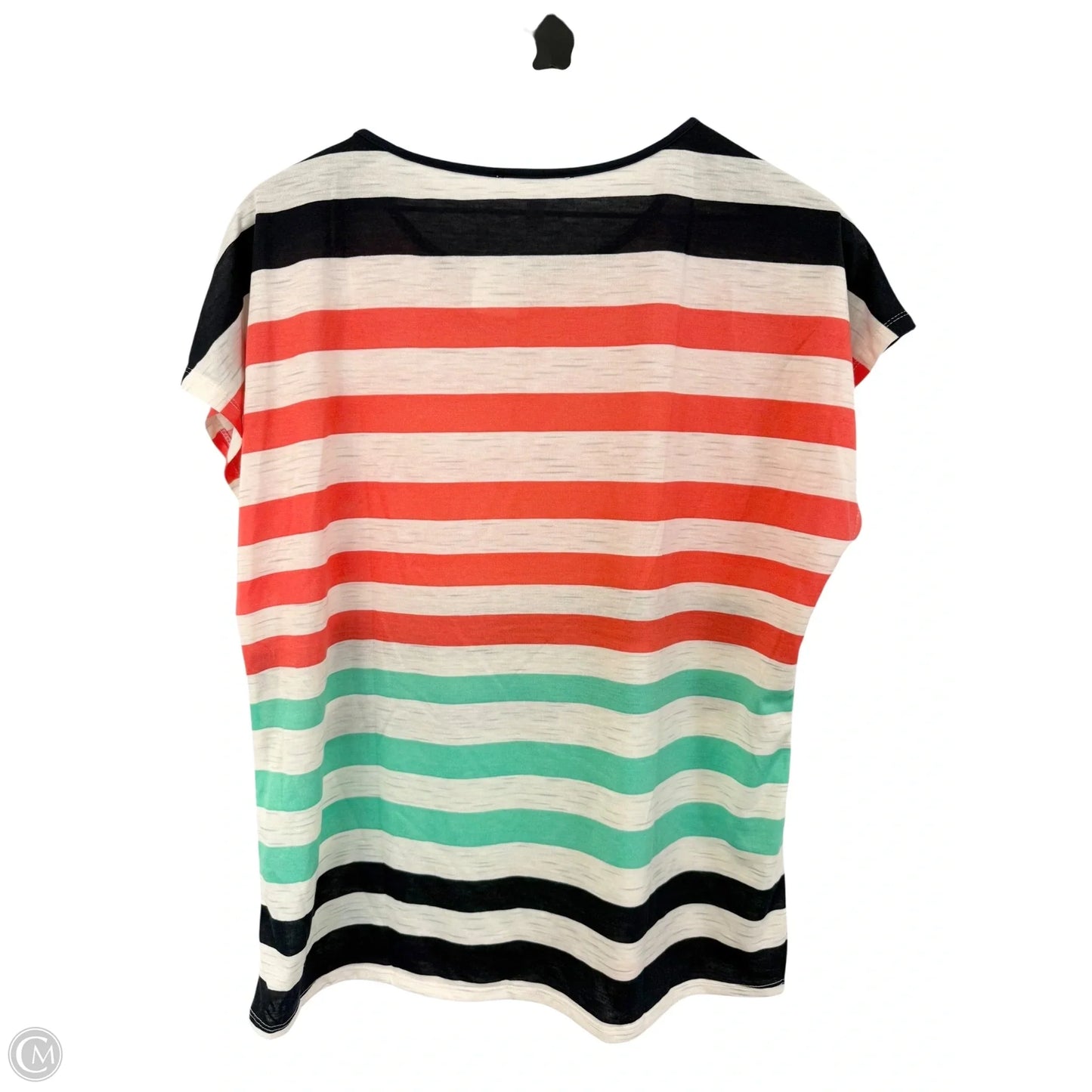 Top Short Sleeve Basic By Cme In Striped Pattern, Size: Xl