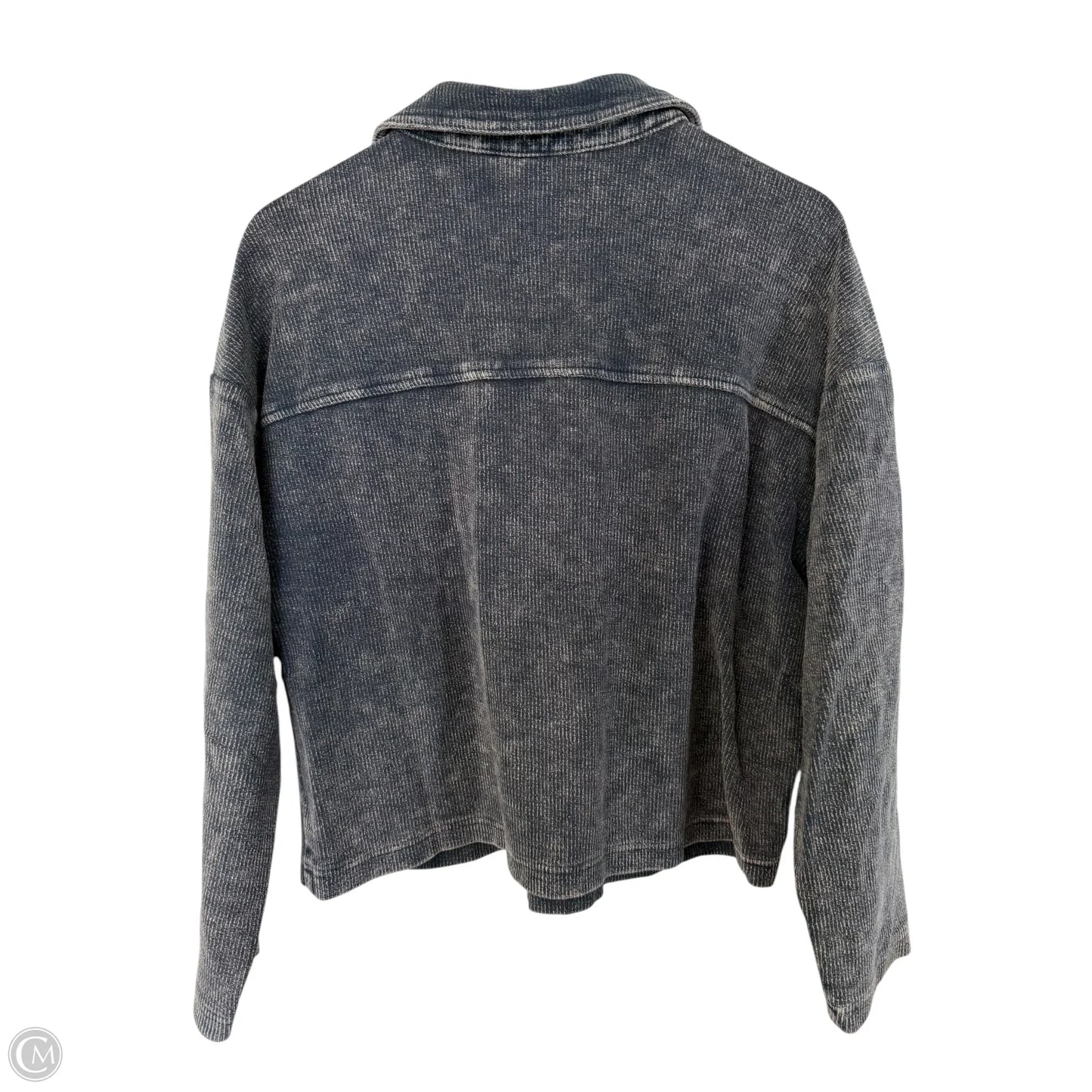Jacket Shirt By Time And Tru In Blue, Size: M