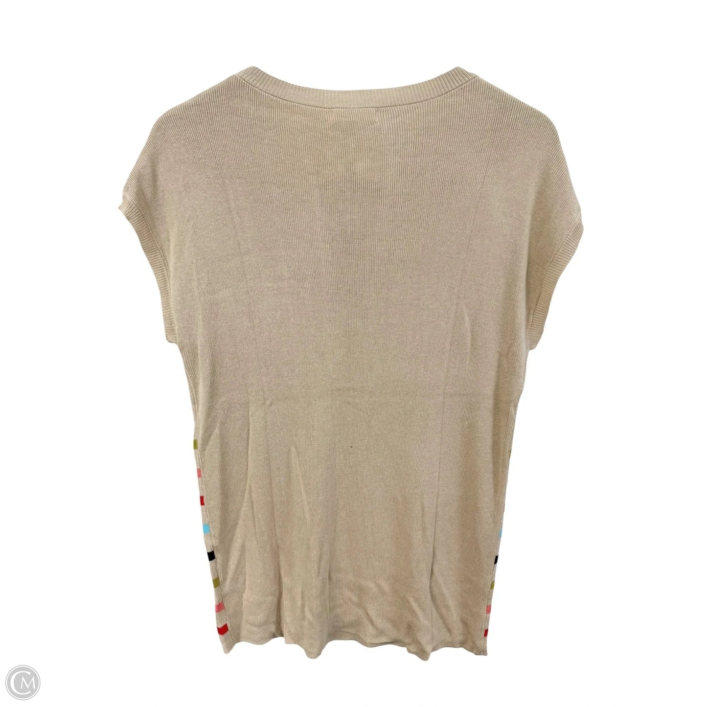 Top Short Sleeve By Cmf In Multi-colored, Size: M