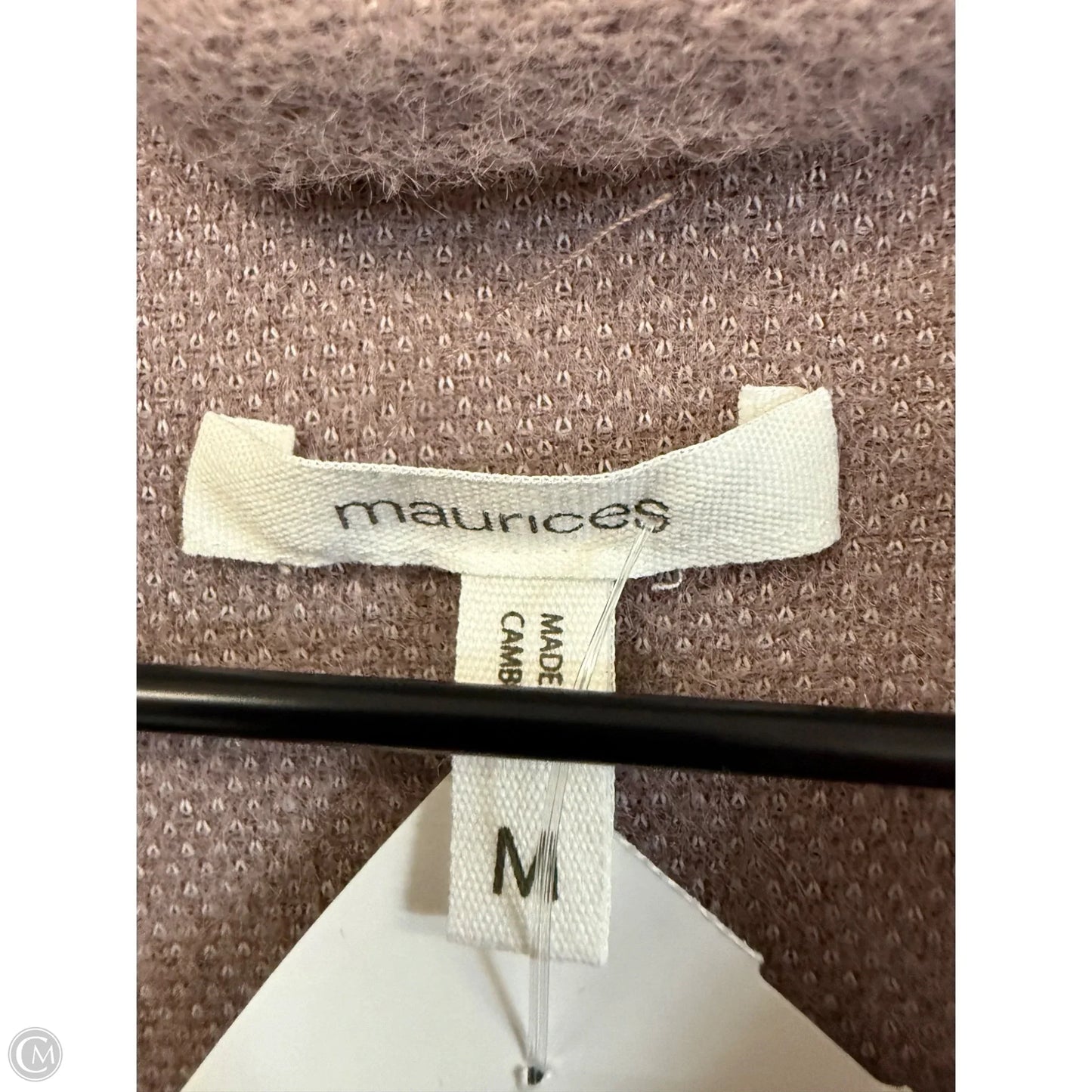 Jacket Shirt By Maurices In Mauve, Size: M