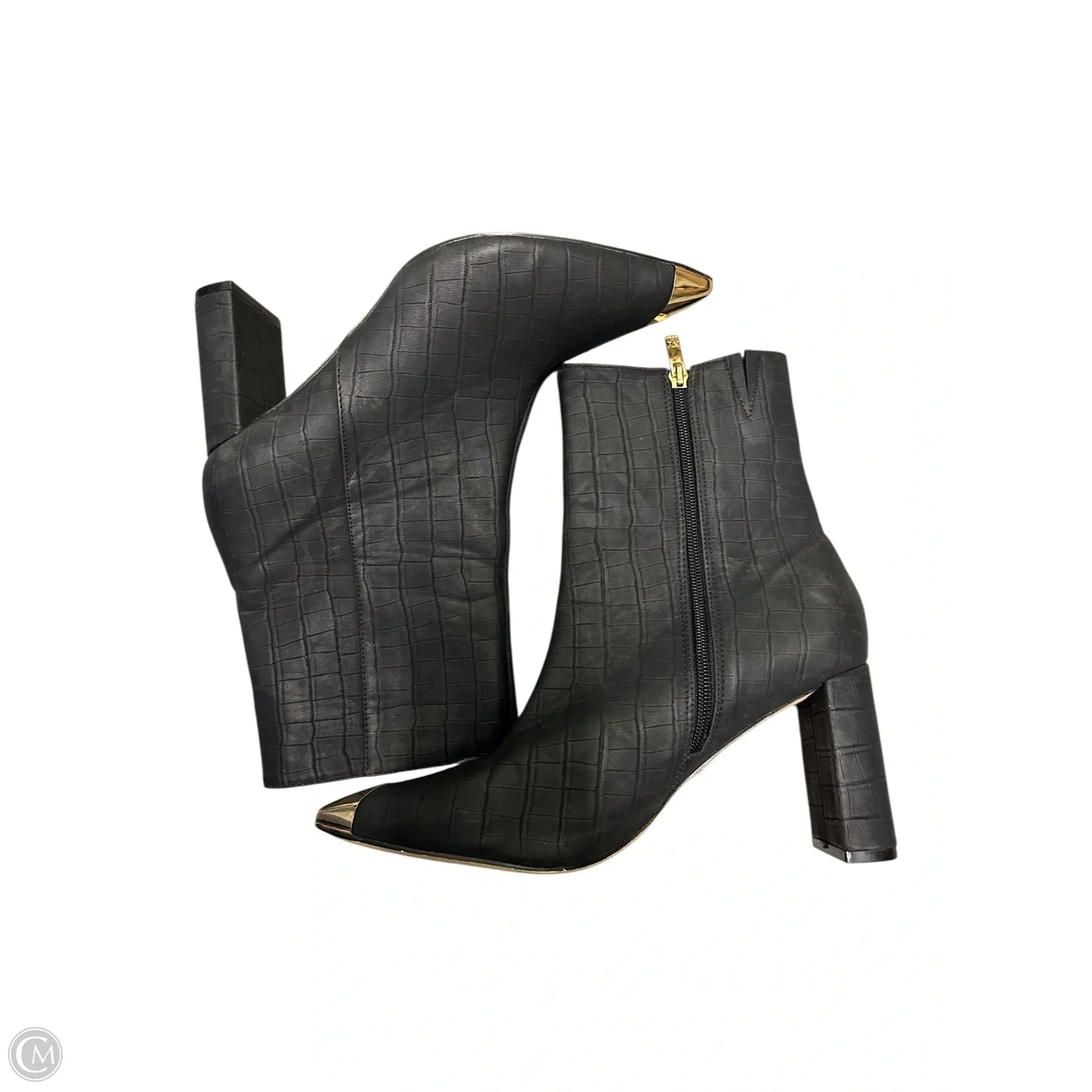 Boots Ankle Heels By New York And Co In Black, Size: 9