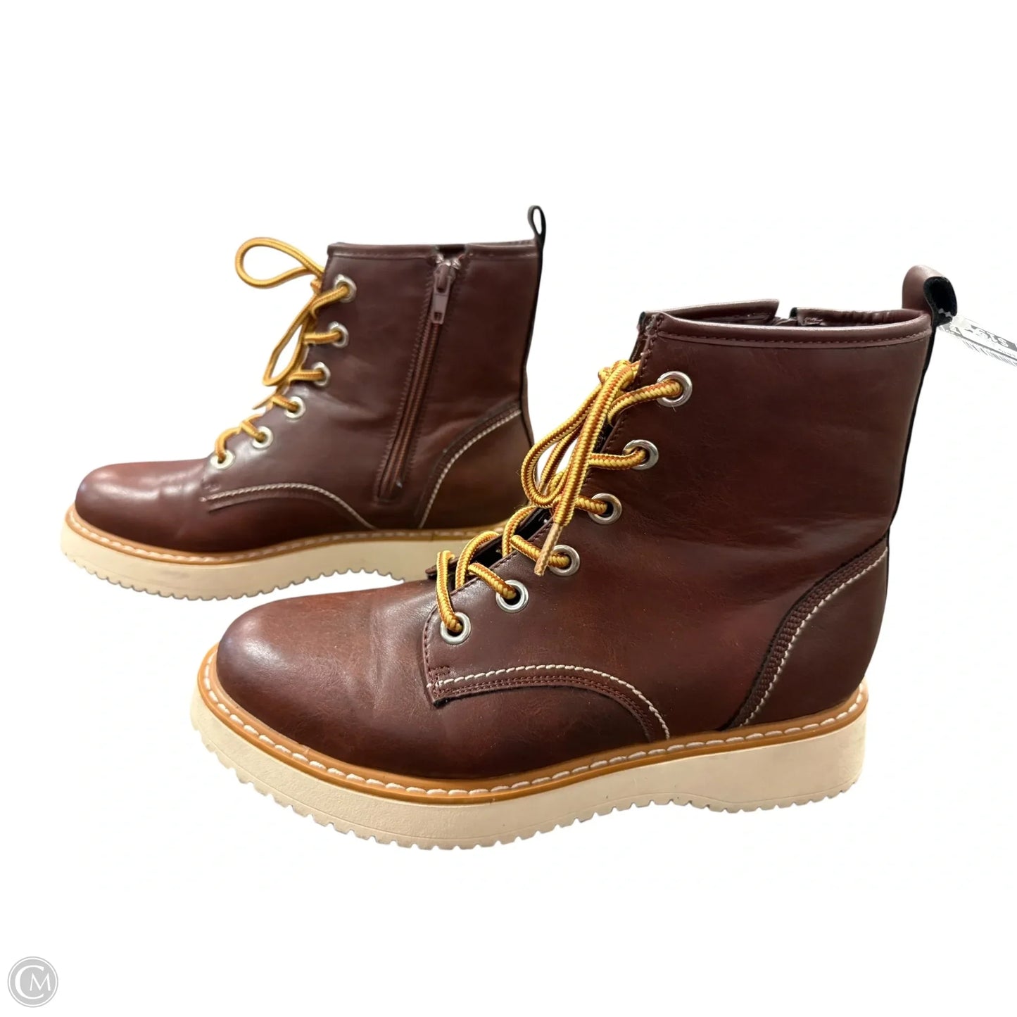 Boots Ankle Flats By Madden Girl In Brown, Size: 8