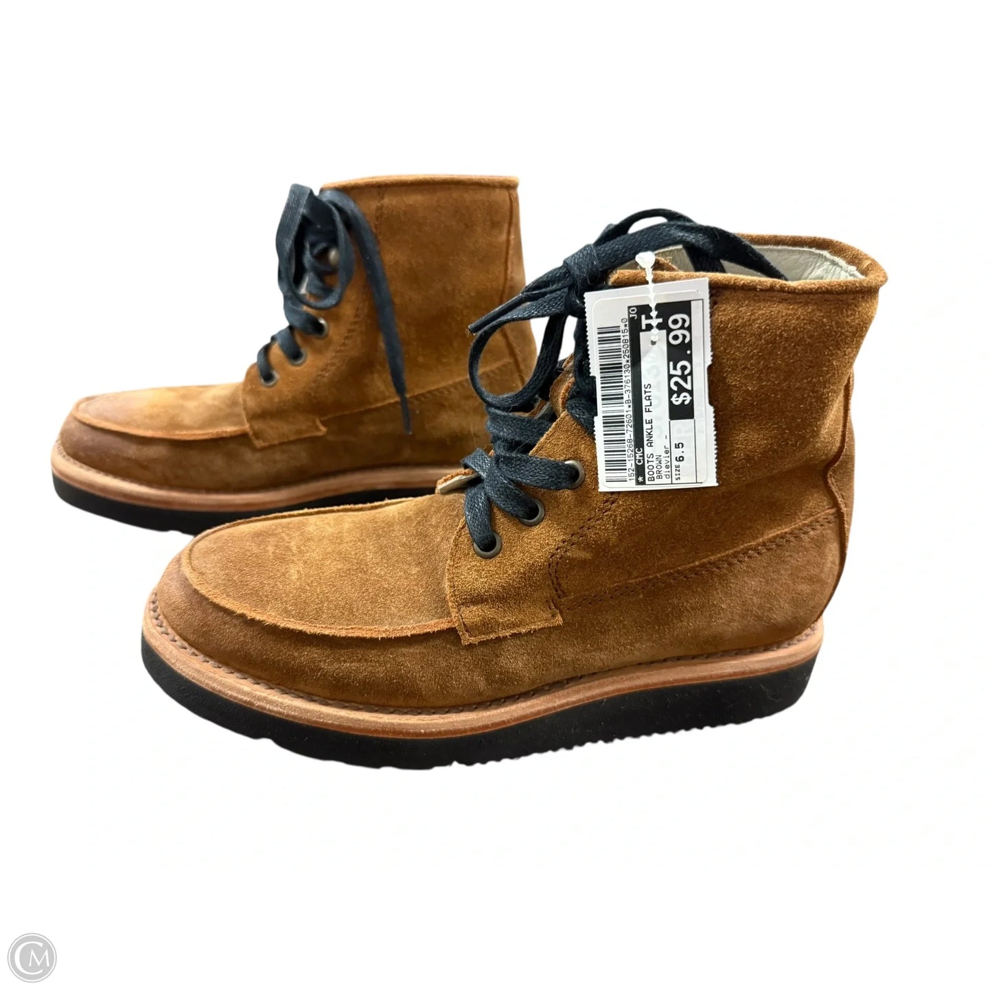 Boots Ankle Flats By Cmc In Brown, Size: 6.5