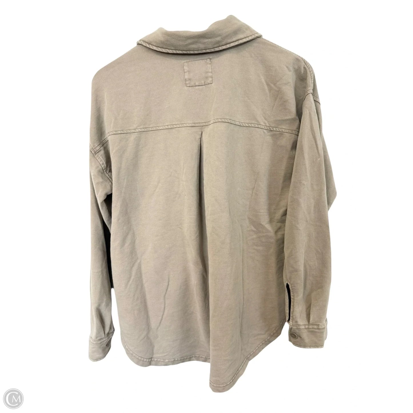 Jacket Shirt By Thread And Supply In Taupe, Size: S