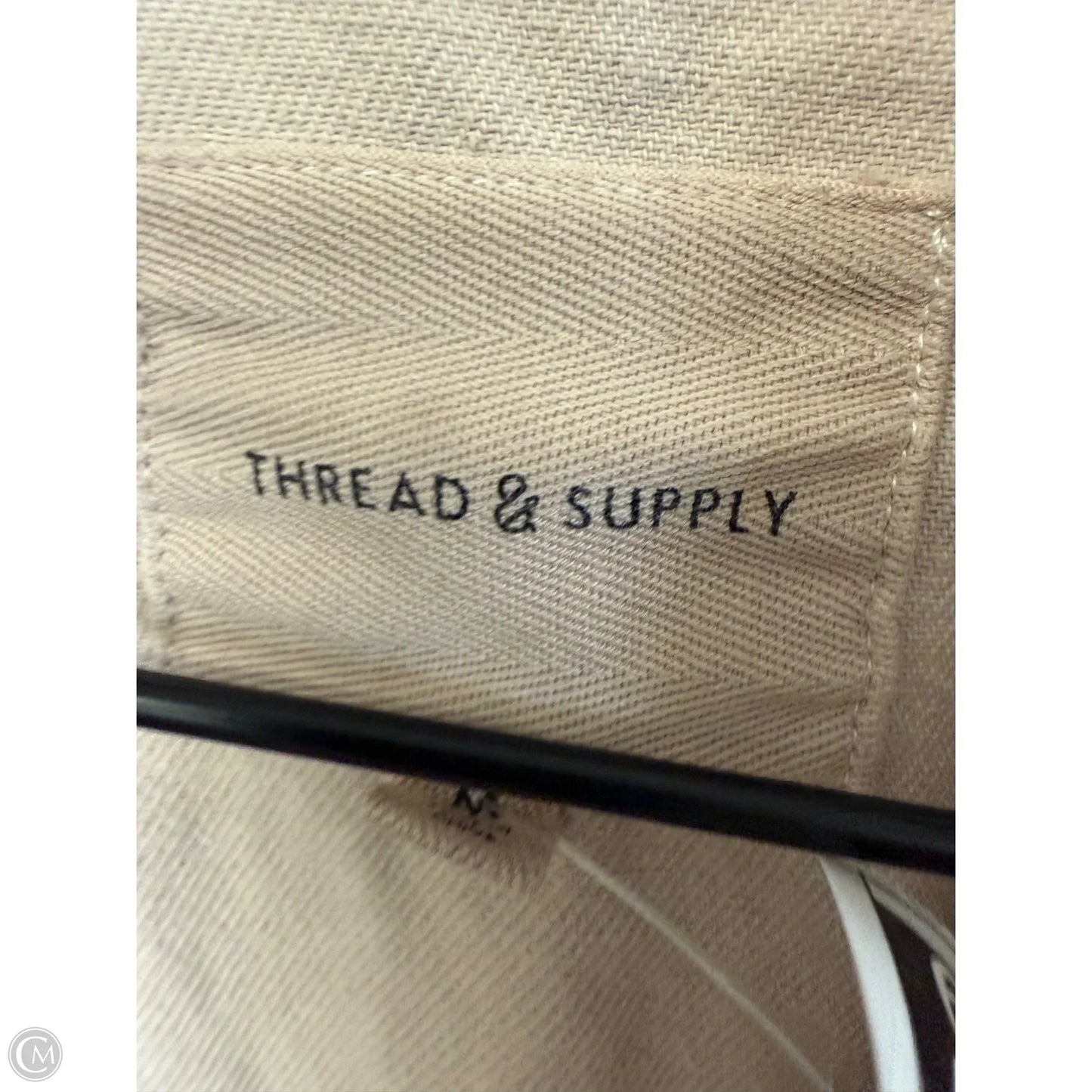 Blouse Long Sleeve By Thread And Supply In Tan Denim, Size: M