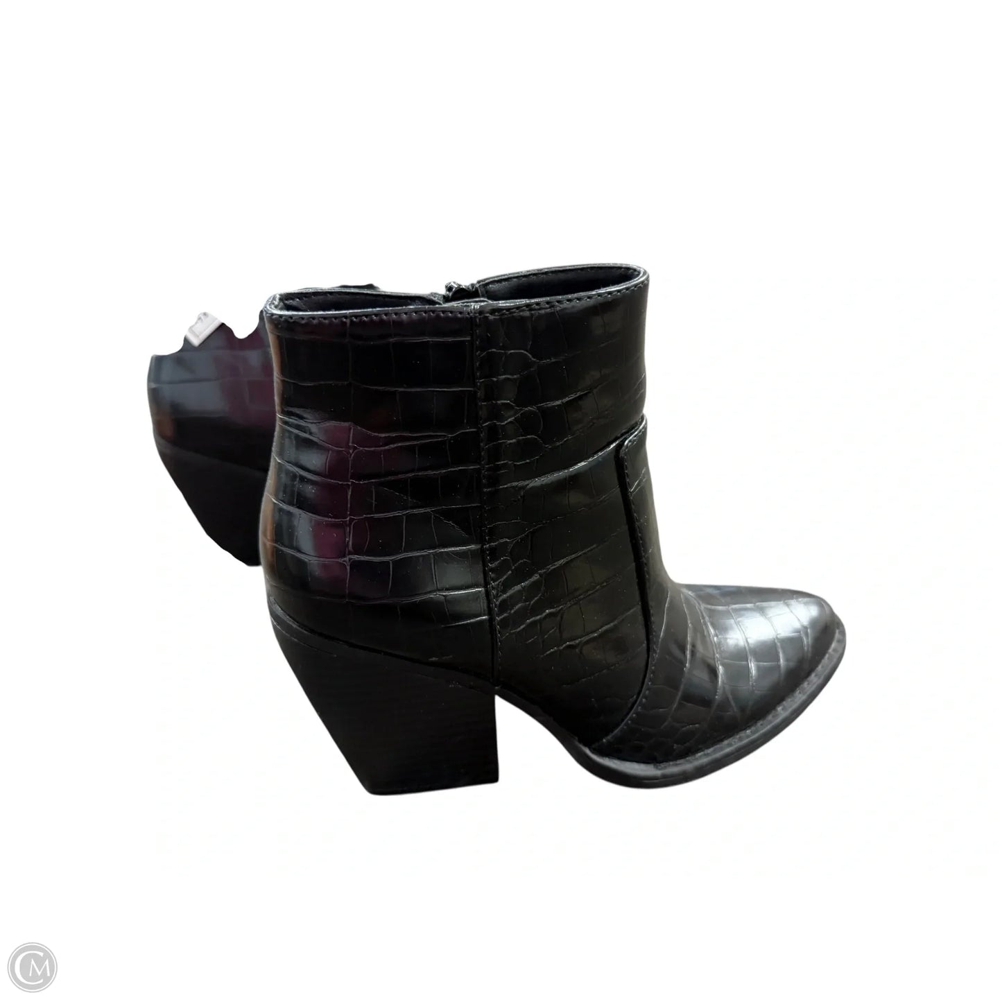 Boots Ankle Heels By Madden Girl In Black, Size: 7.5