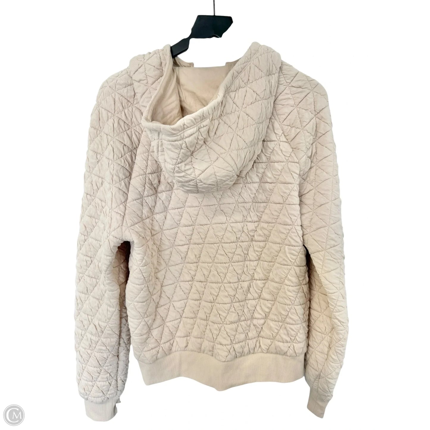 Jacket Puffer & Quilted By Zyia In Cream, Size: M