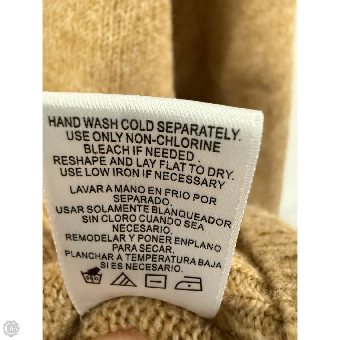 Sweater By Vince Camuto In Beige, Size: L
