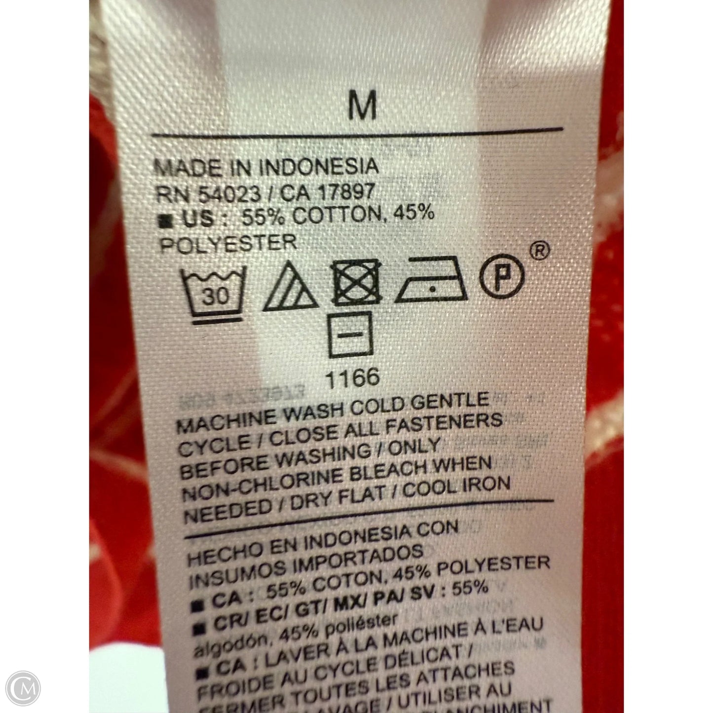 Cardigan By Old Navy In Red & White, Size: M