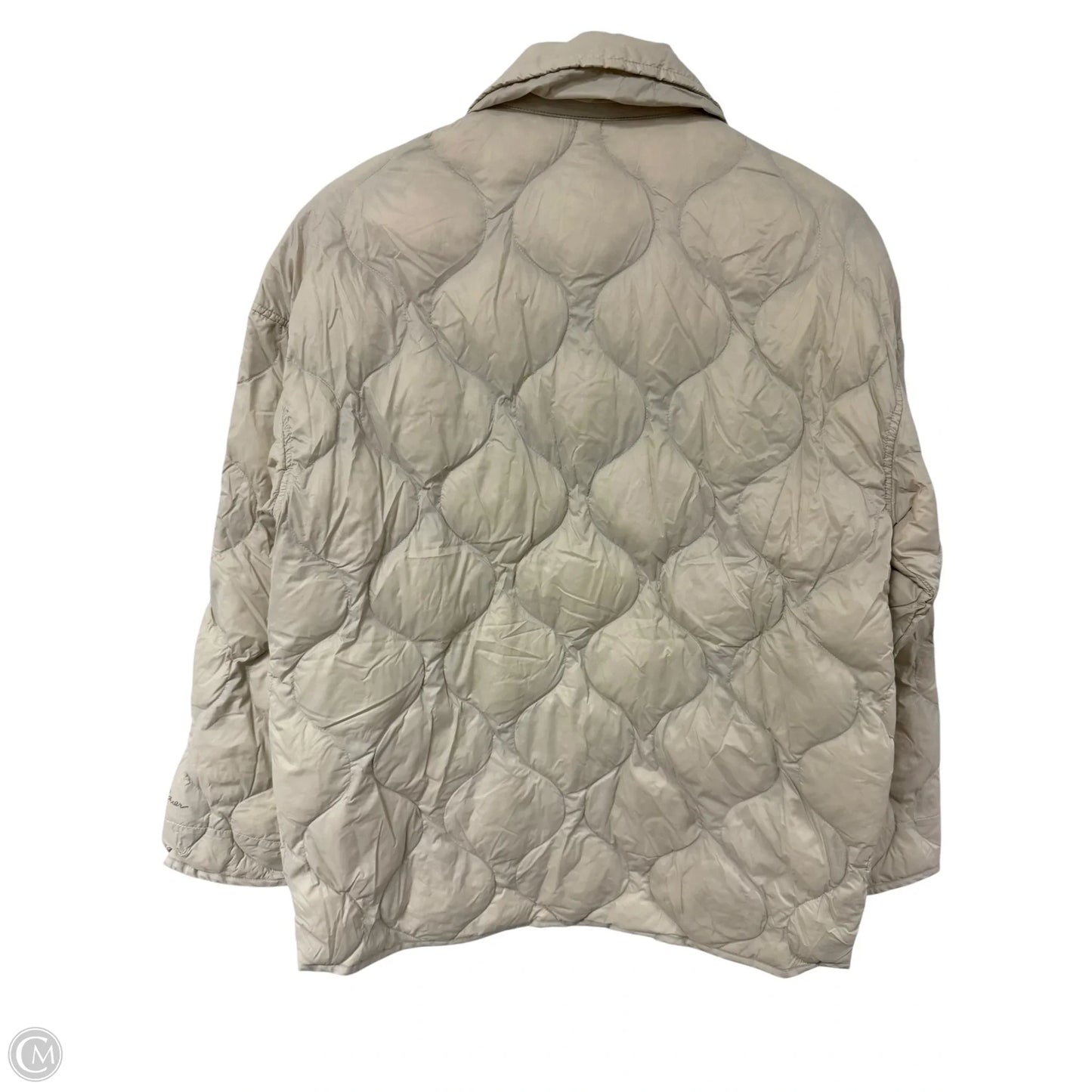 Jacket Puffer & Quilted By Eddie Bauer In Cream, Size: Xs