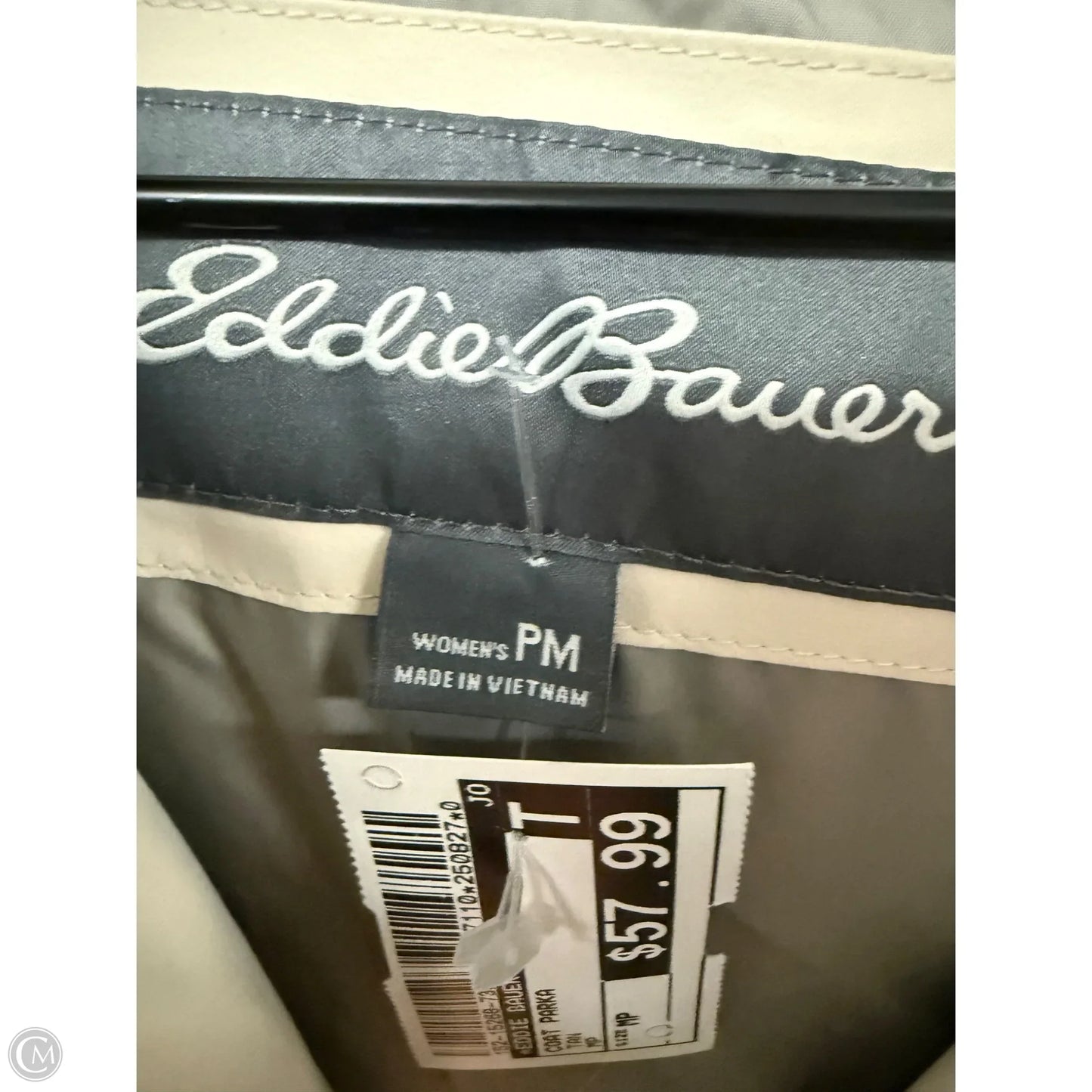 Coat Parka By Eddie Bauer In Tan, Size: Mp