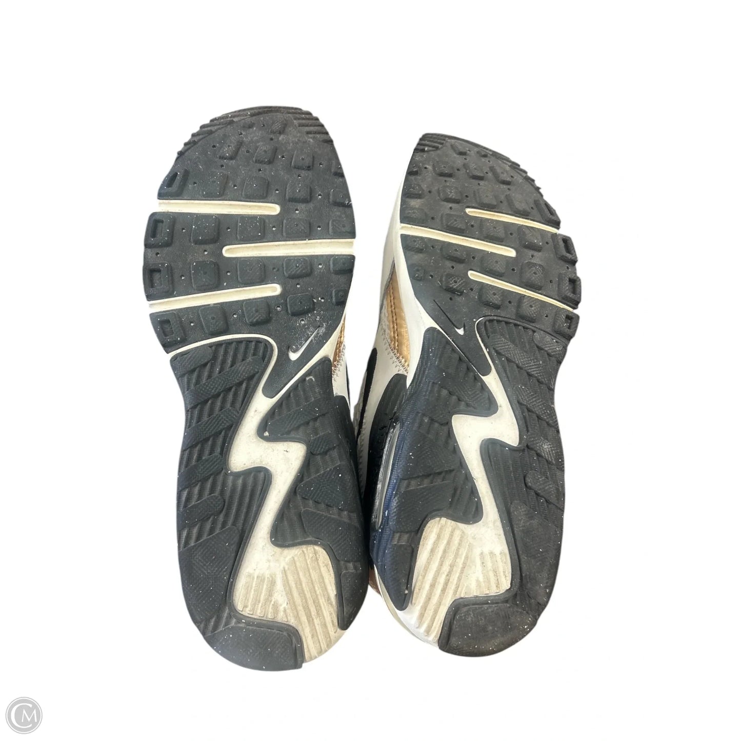 Shoes Athletic By Nike In Black & Gold, Size: 7.5