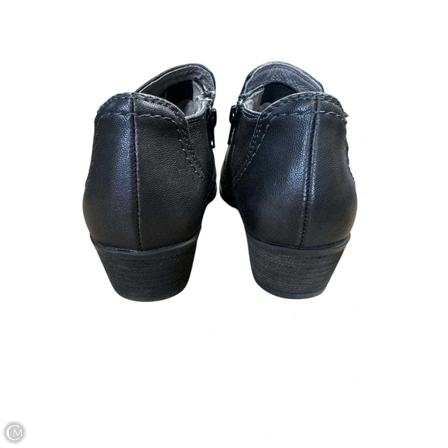 Boots Ankle Flats By Earth In Black, Size: 6.5