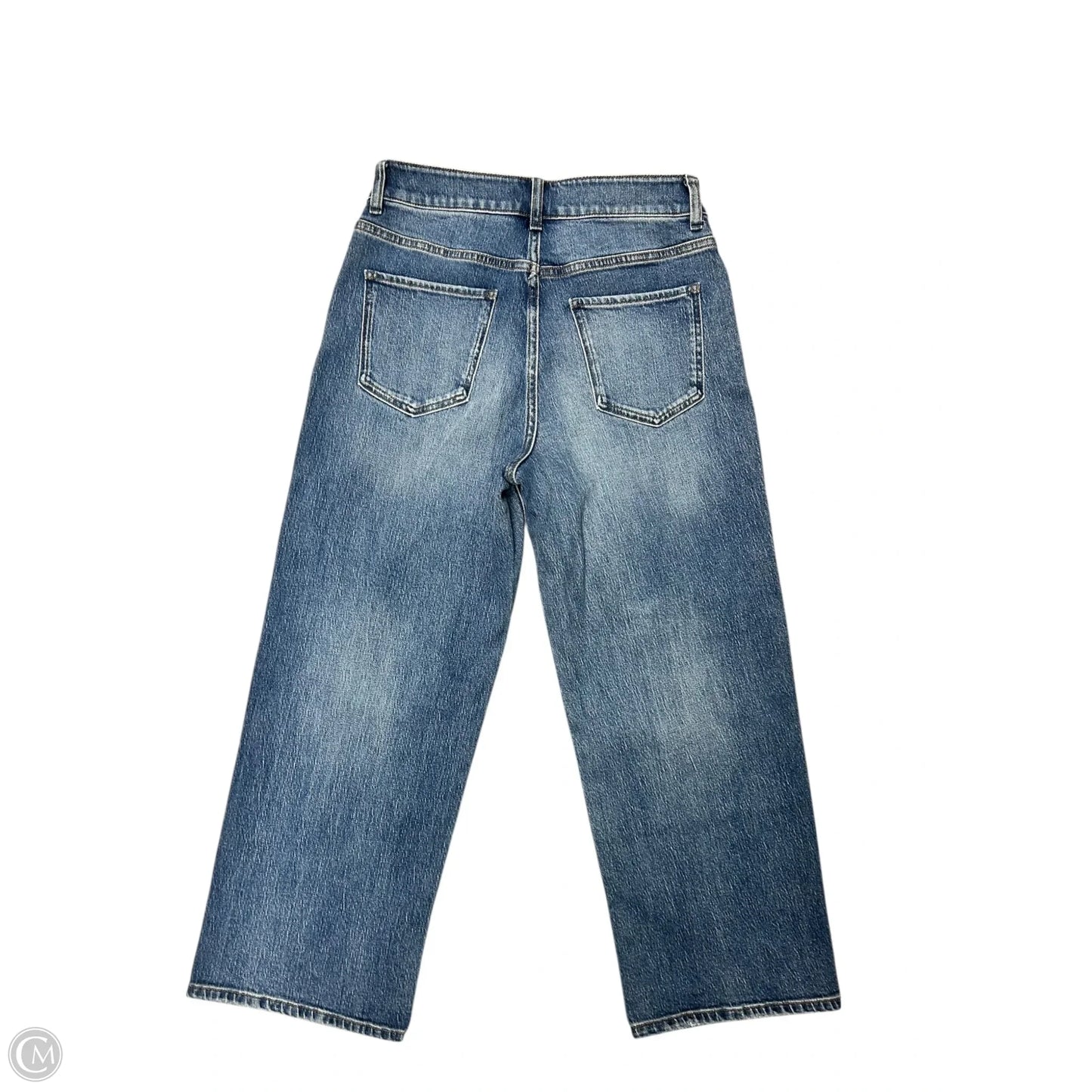 Jeans Wide Leg By Quince In Blue Denim, Size: 8