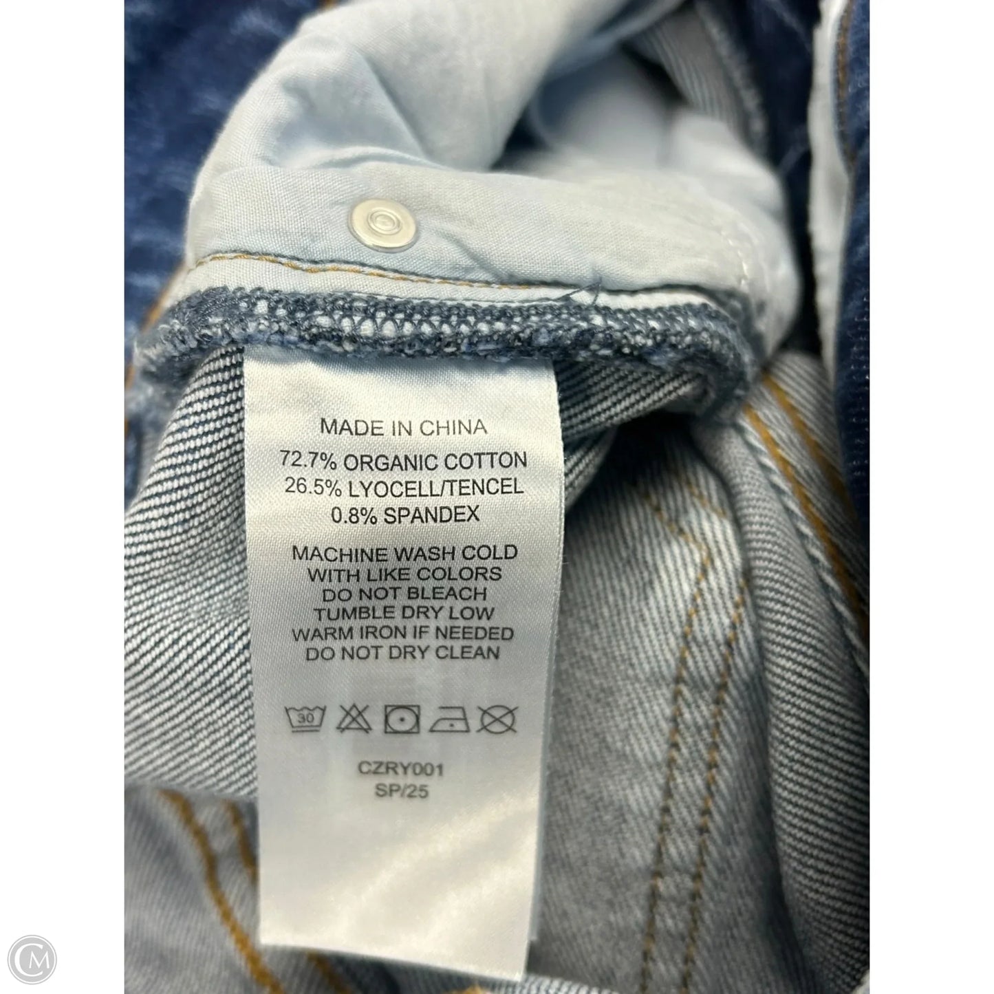 Jeans Wide Leg By Quince In Blue Denim, Size: 8