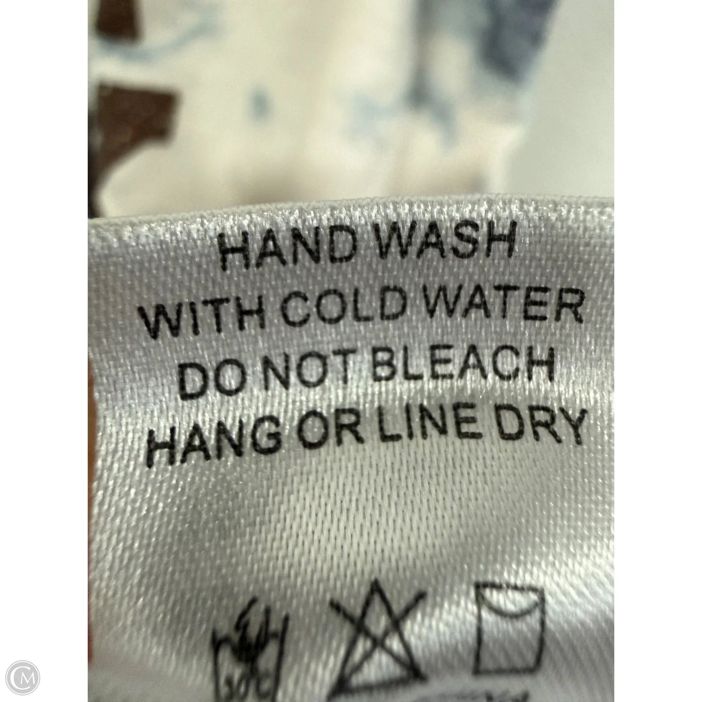 Top Short Sleeve Basic By Cme In Blue & White, Size: S