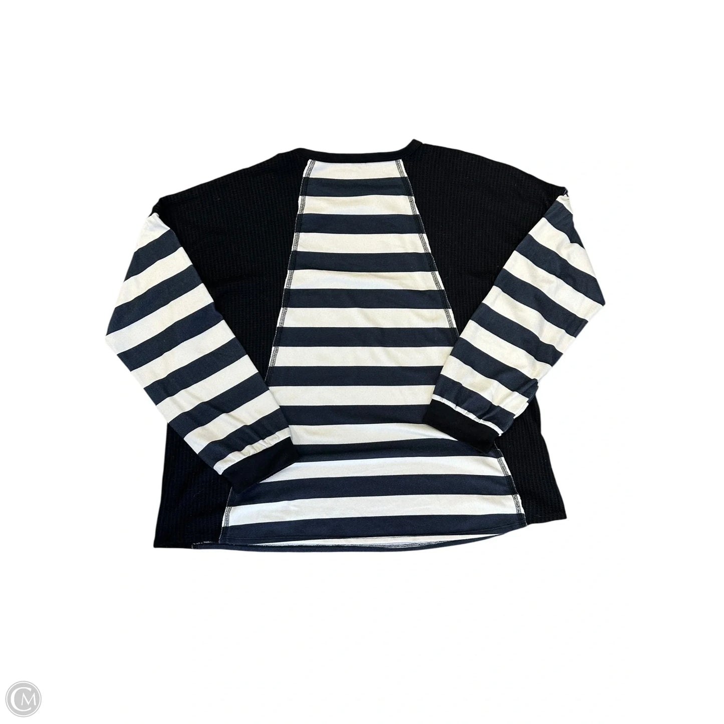 Top Long Sleeve By Heimish Usa In Black & Tan, Size: 3x