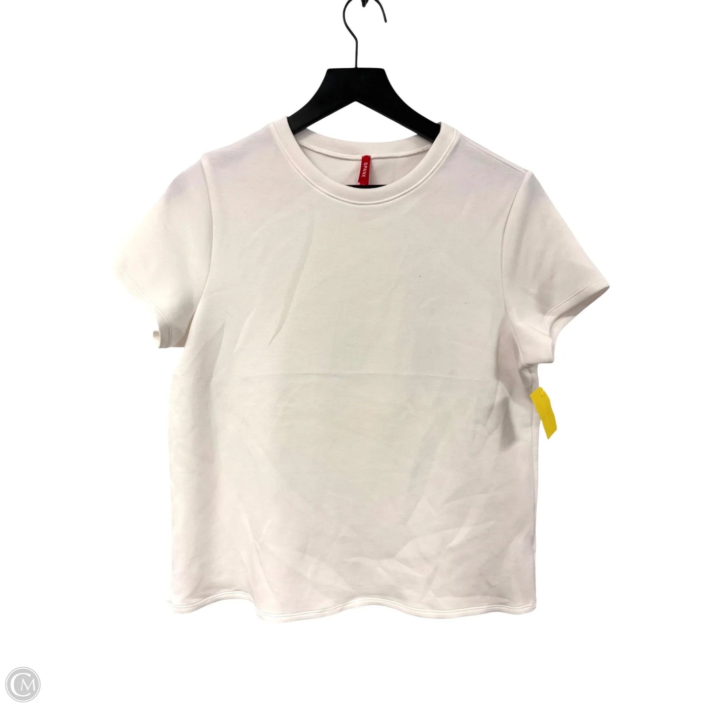 Top Short Sleeve By Spanx In White, Size: L