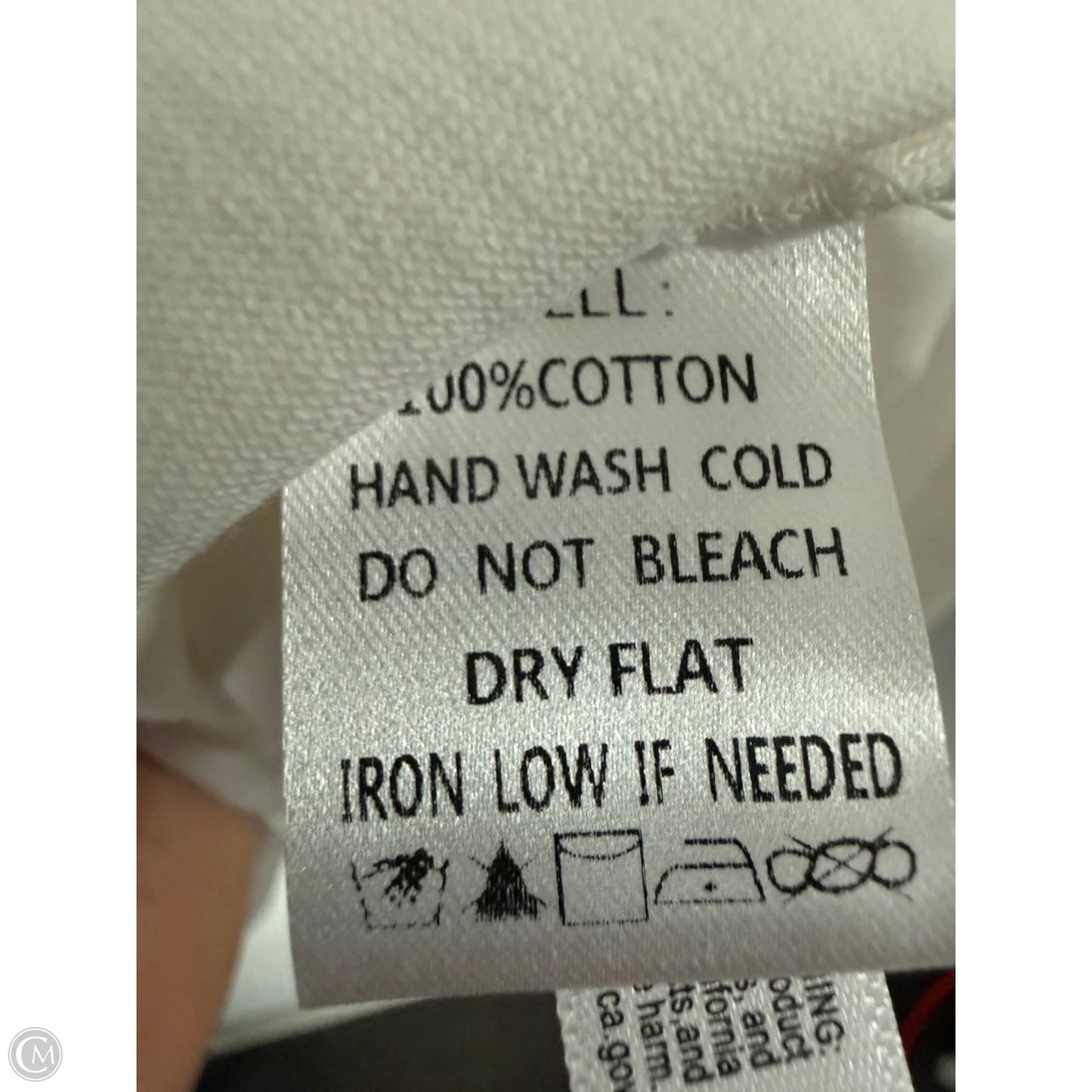 Top Short Sleeve By Peach Love Cream California In White, Size: L