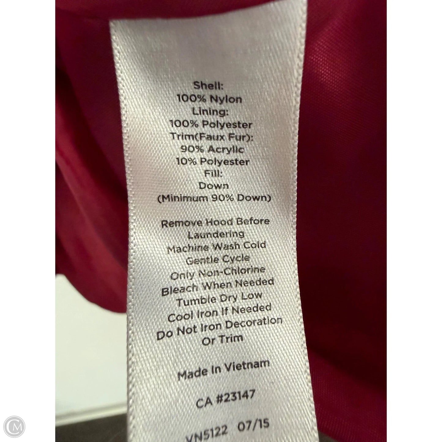 Coat Puffer & Quilted By Talbots In Pink, Size: Lp