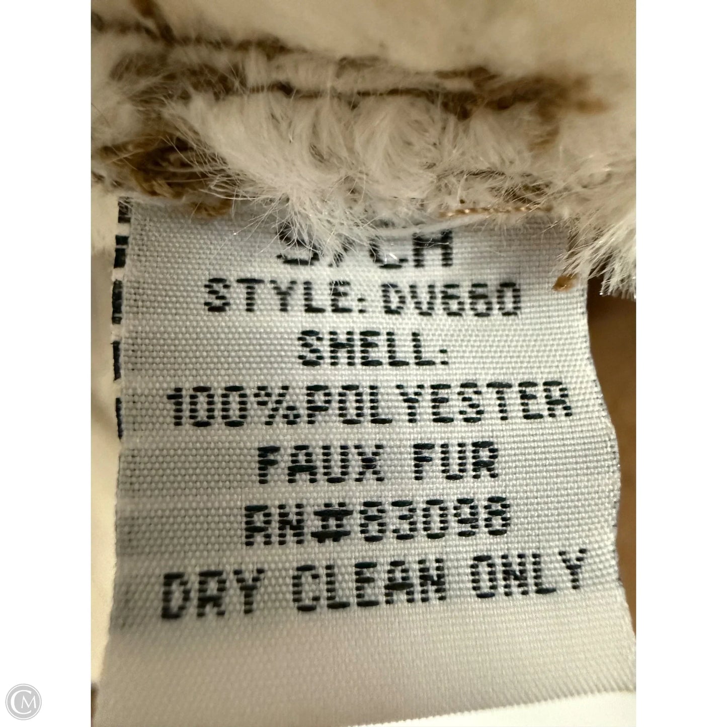 Vest Faux Fur & Sherpa By Clothes Mentor In Brown & Cream, Size: S