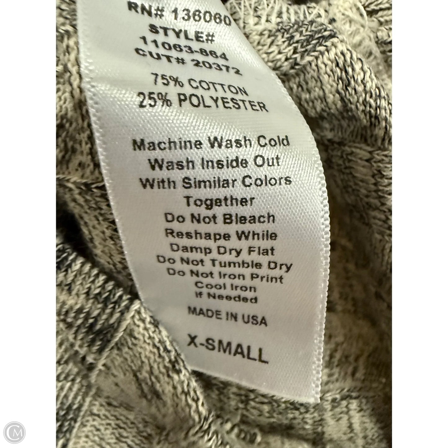 Top Sleeveless By Project Social Tee In Black & Cream, Size: Xs