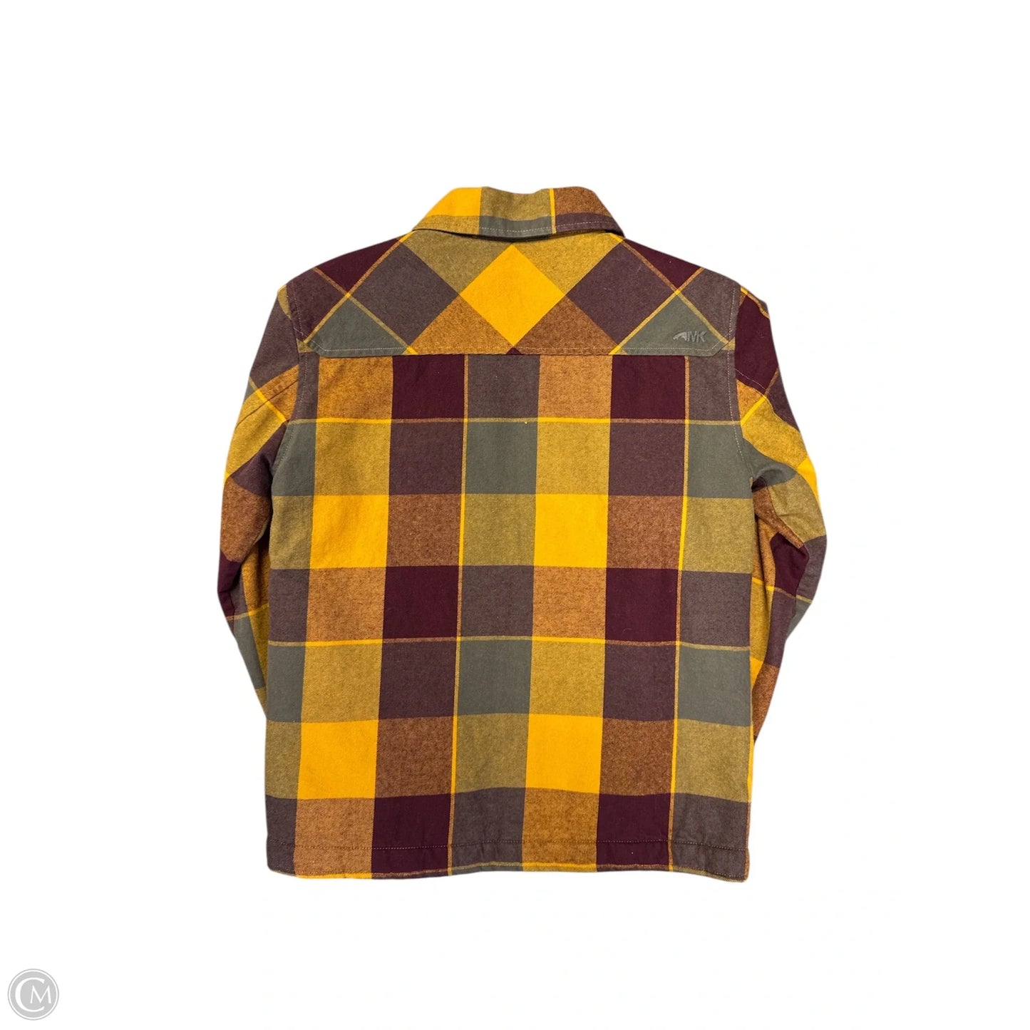 Jacket Shirt By Clothes Mentor In Plaid Pattern, Size: S