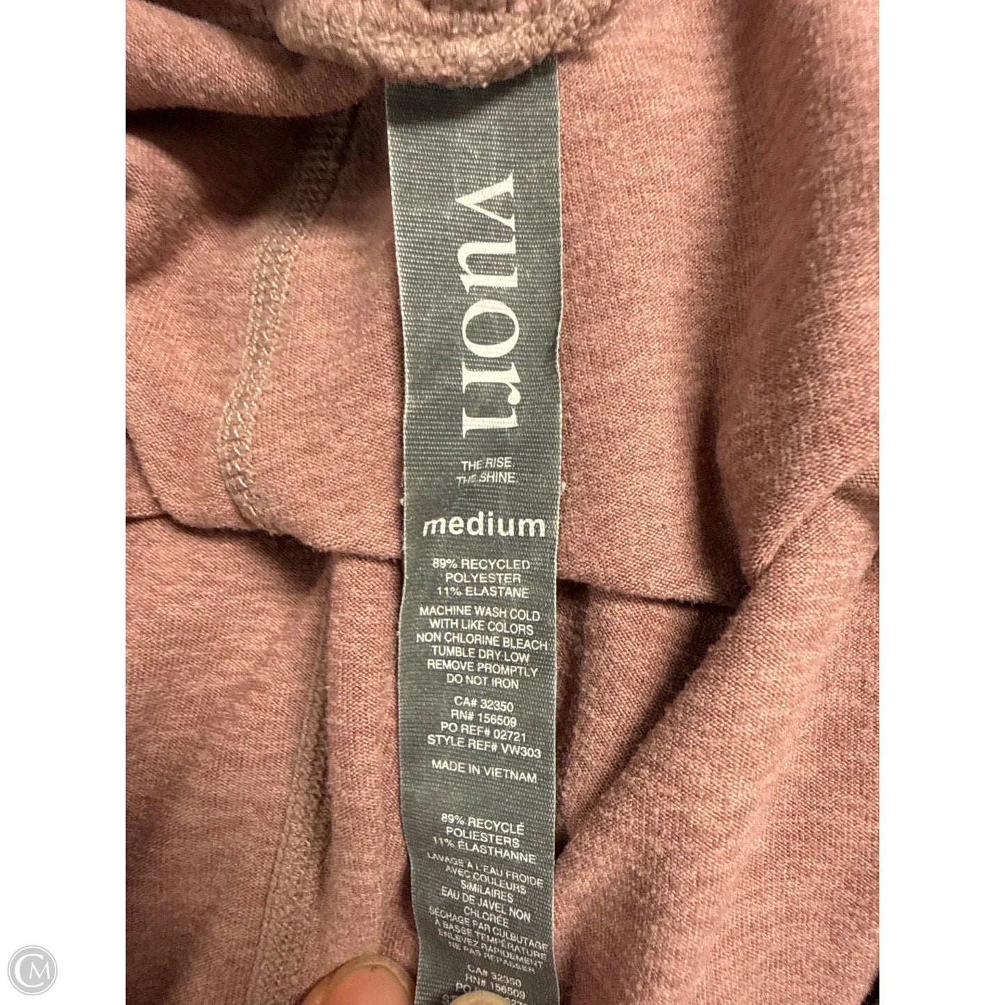 Athletic Pants By Vuori In Pink, Size: M