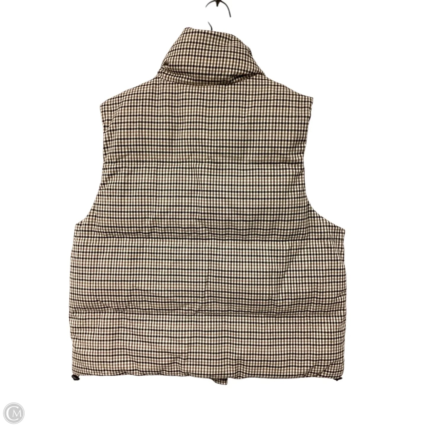 Vest Puffer & Quilted By A New Day In Black & Cream, Size: M