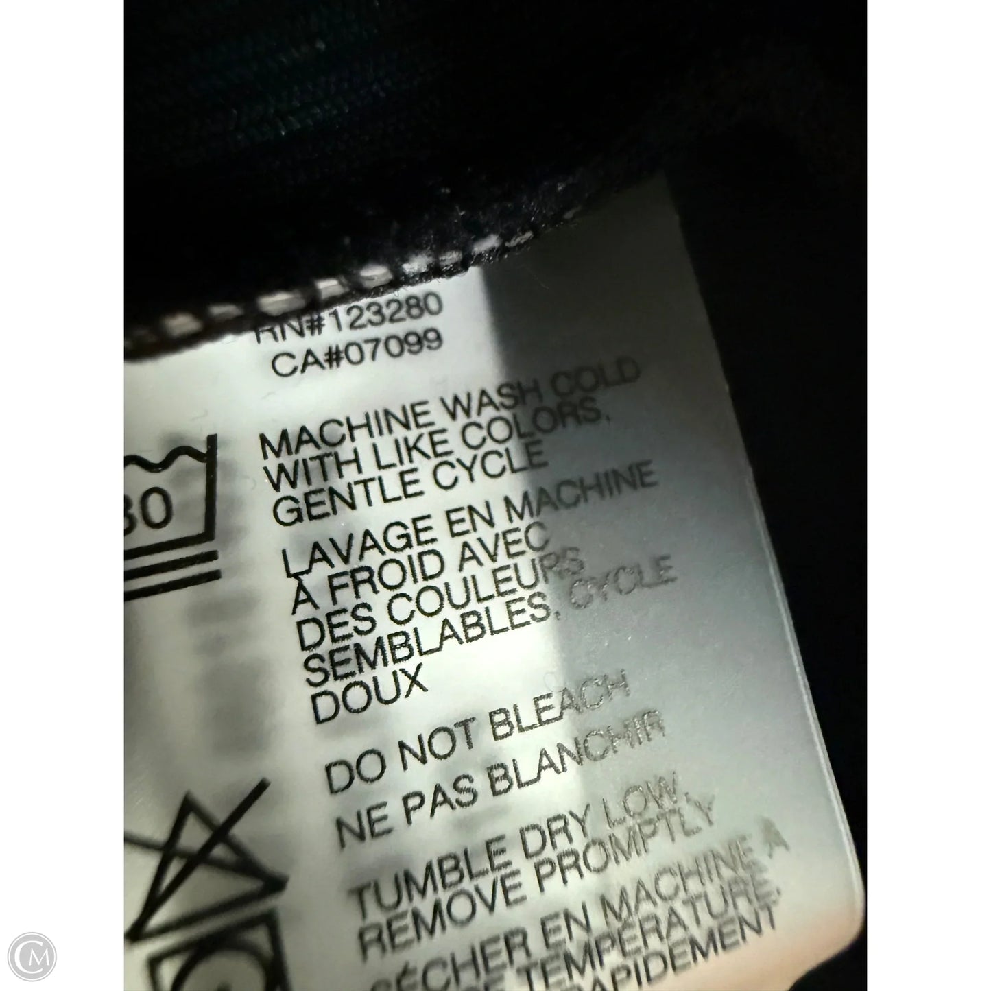 Athletic Top Short Sleeve By Cmb In Black, Size: Xs