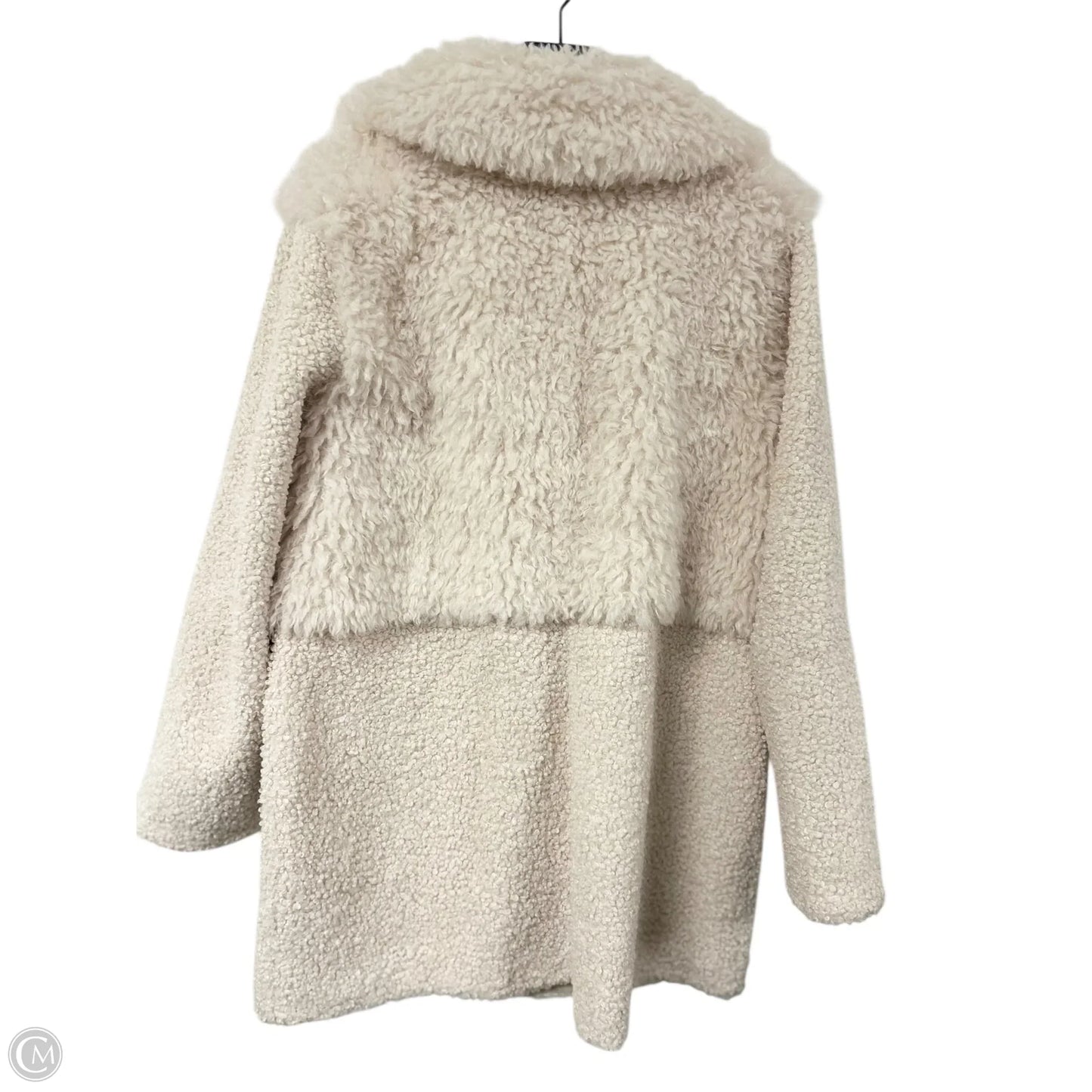 Coat Faux Fur & Sherpa By Bcbgeneration In Ivory, Size: Xl