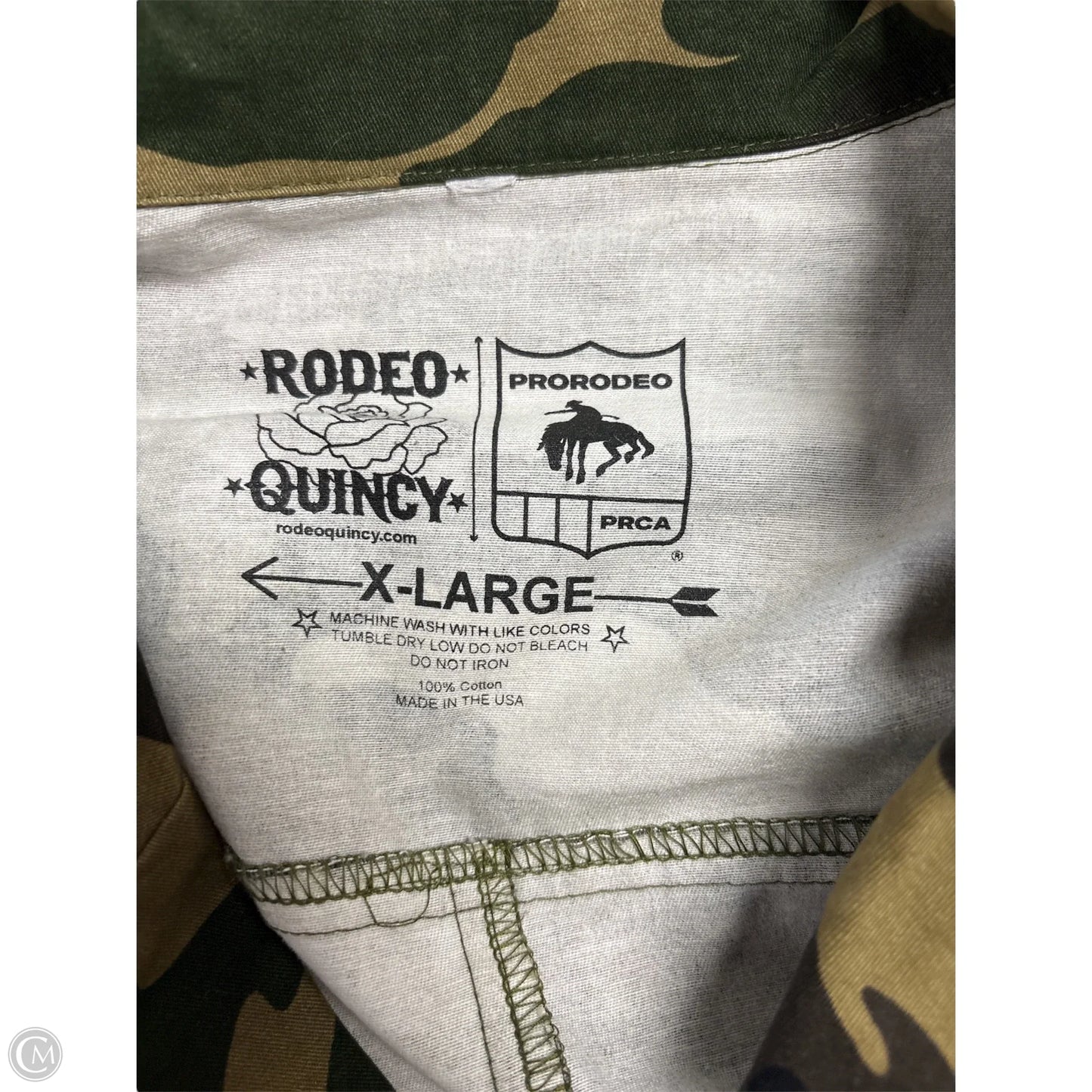 Jacket Denim By Clothes Mentor In Camouflage Print, Size: Xl