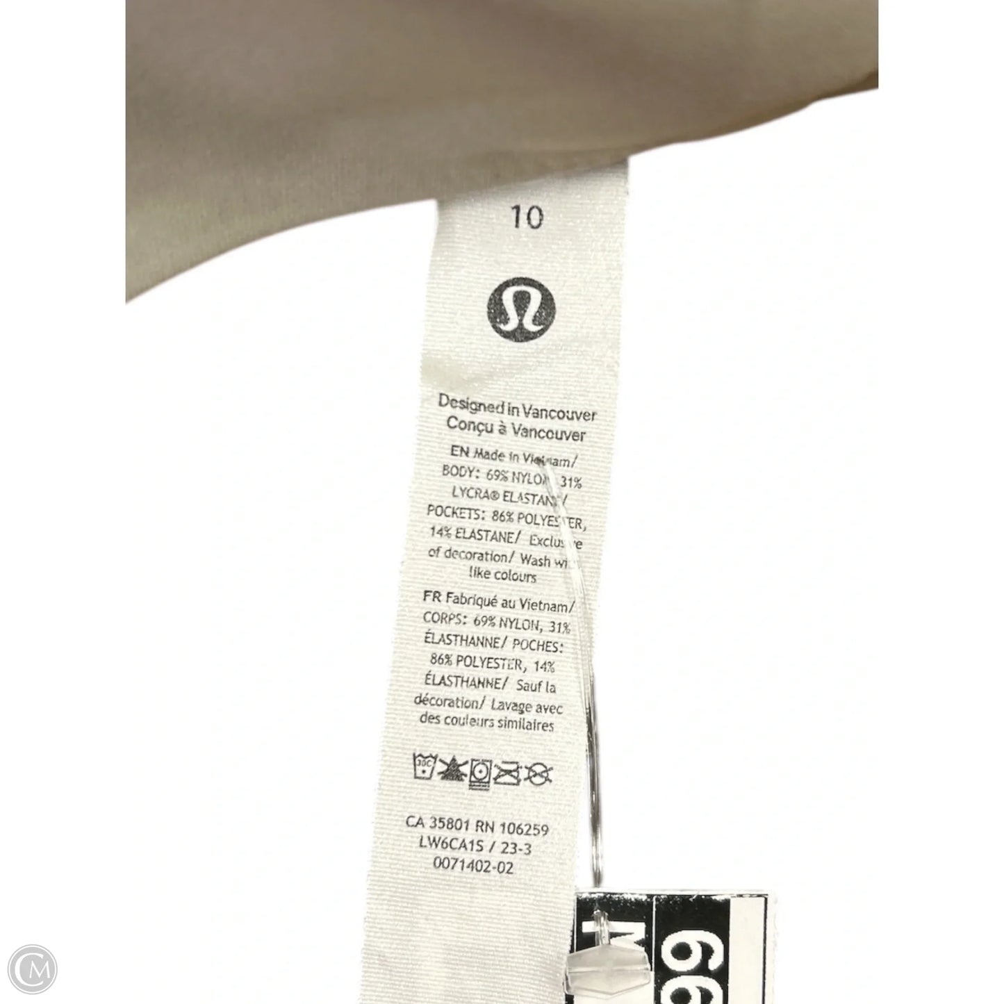 Athletic Pants By Lululemon In Tan, Size: 10