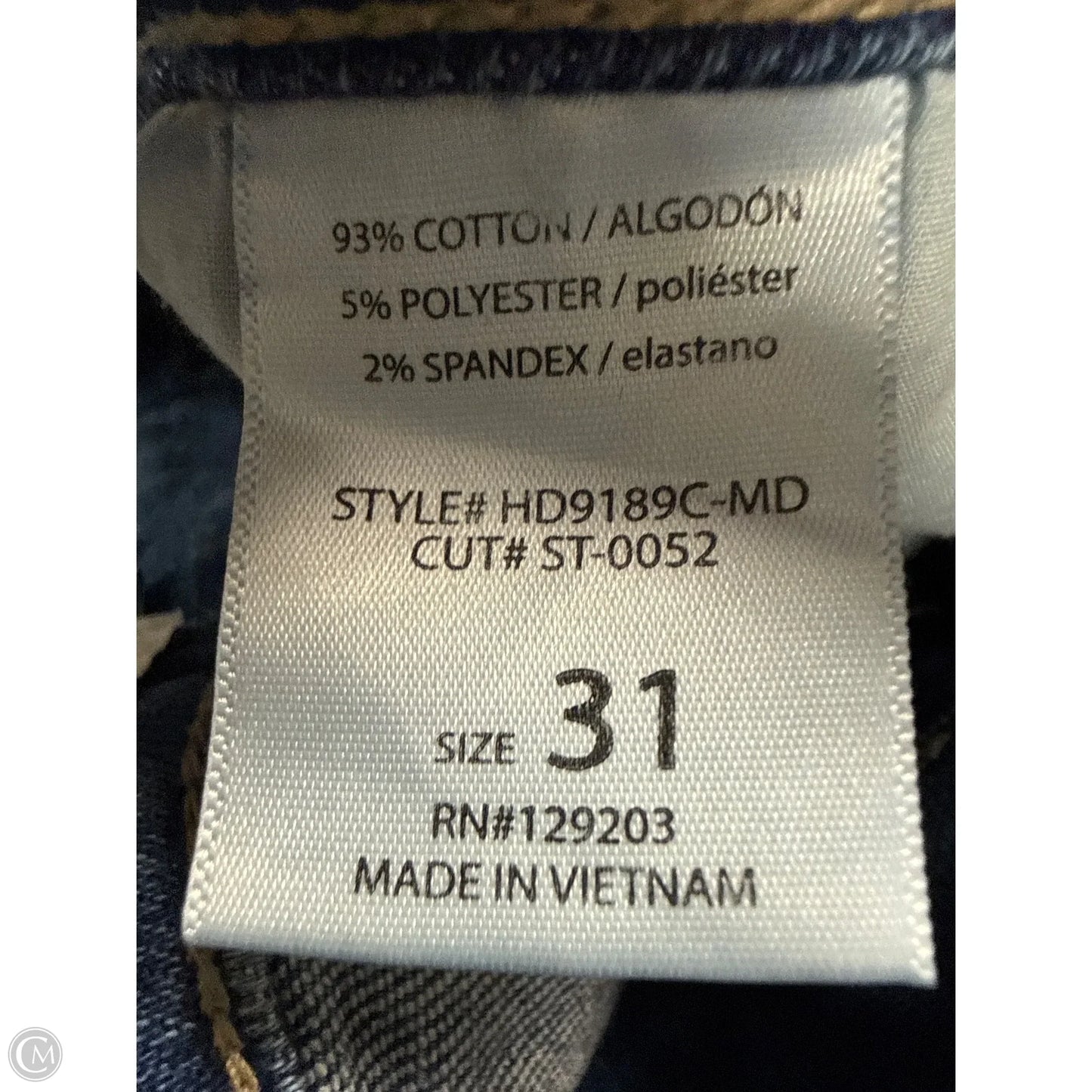 Jeans Wide Leg By Hidden In Blue Denim, Size: 12