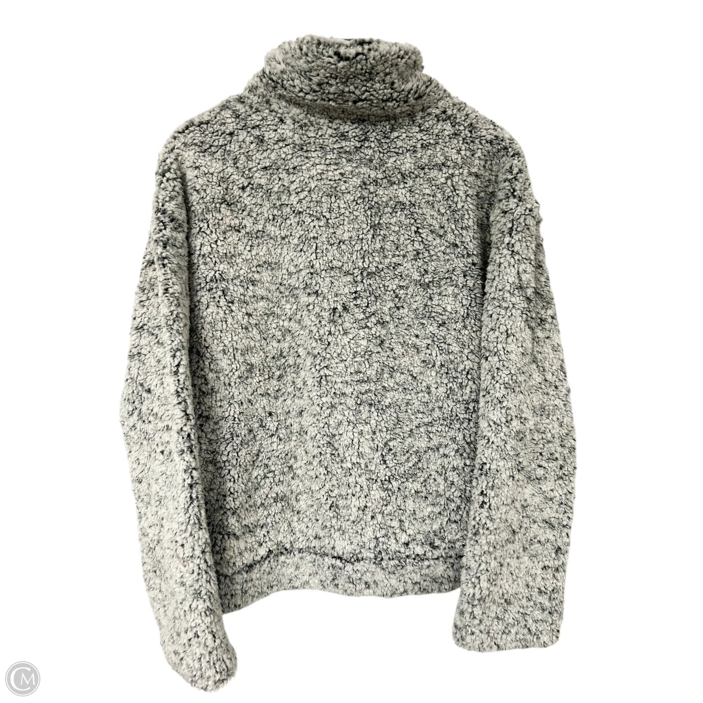 Jacket Faux Fur & Sherpa By Ee Some In Grey, Size: M