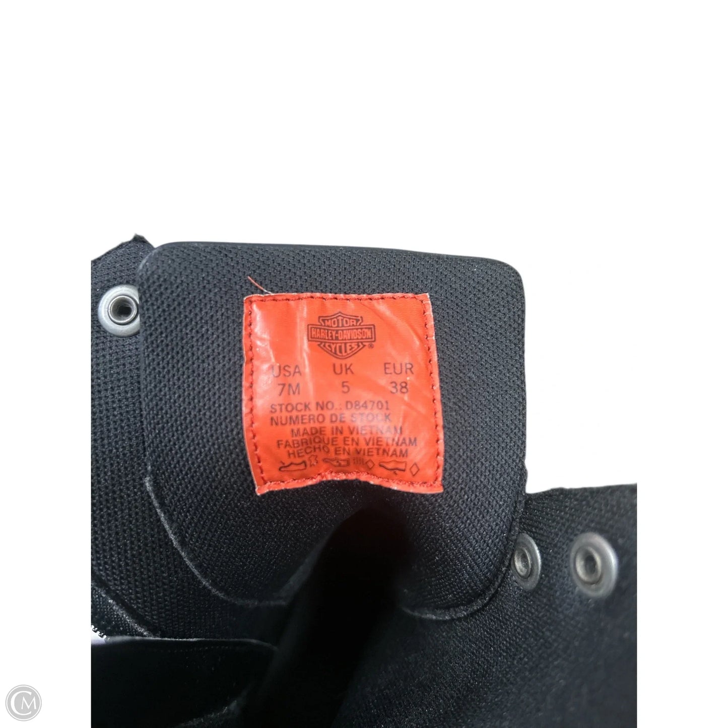 Boots Ankle Heels By Harley Davidson In Black, Size: 8