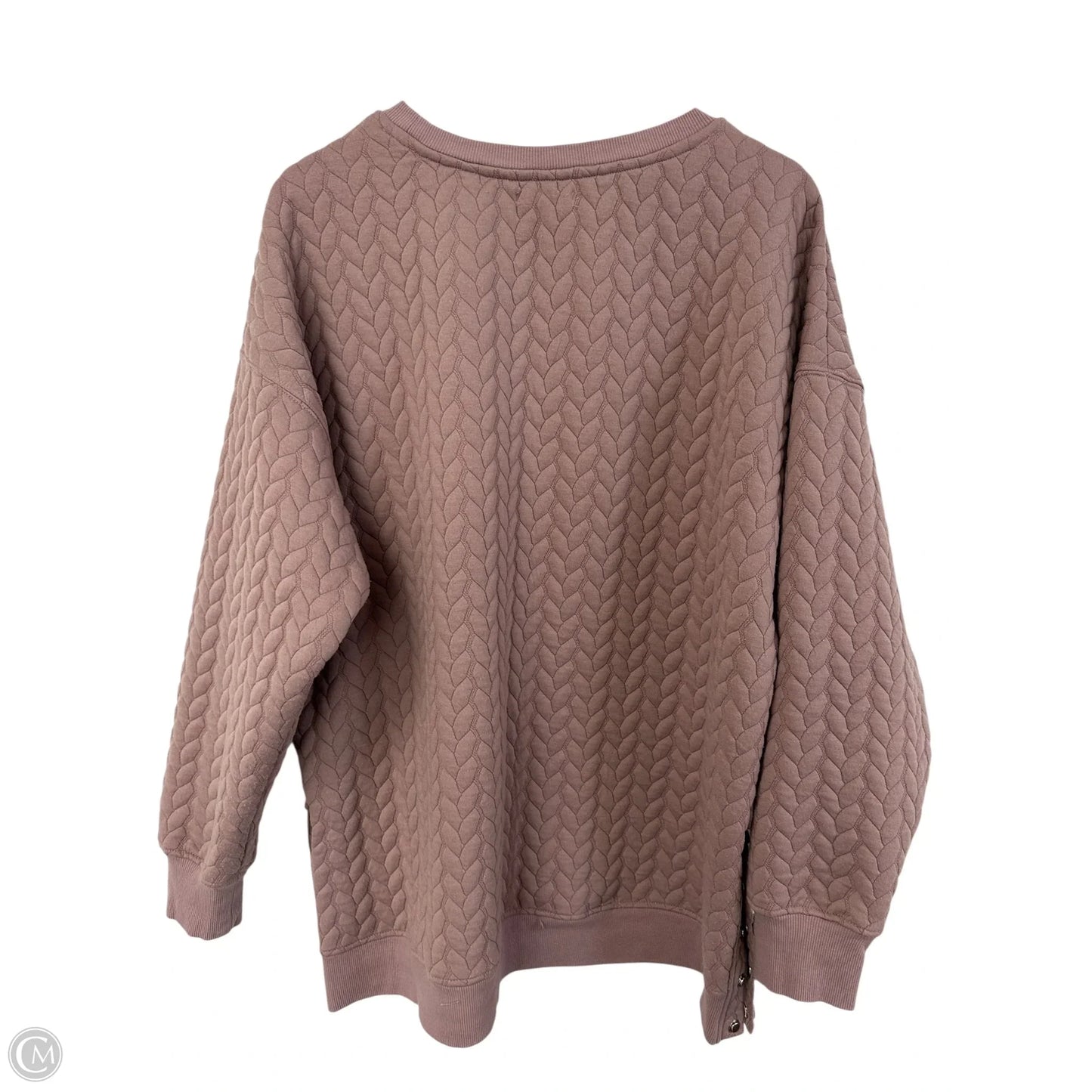 Sweatshirt Crewneck By Maurices In Mauve, Size: Xxl
