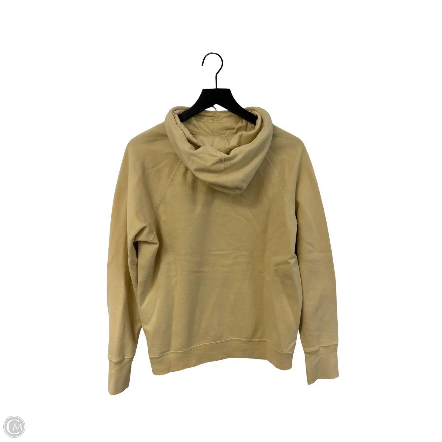 Sweatshirt Hoodie By Champion In Yellow, Size: L