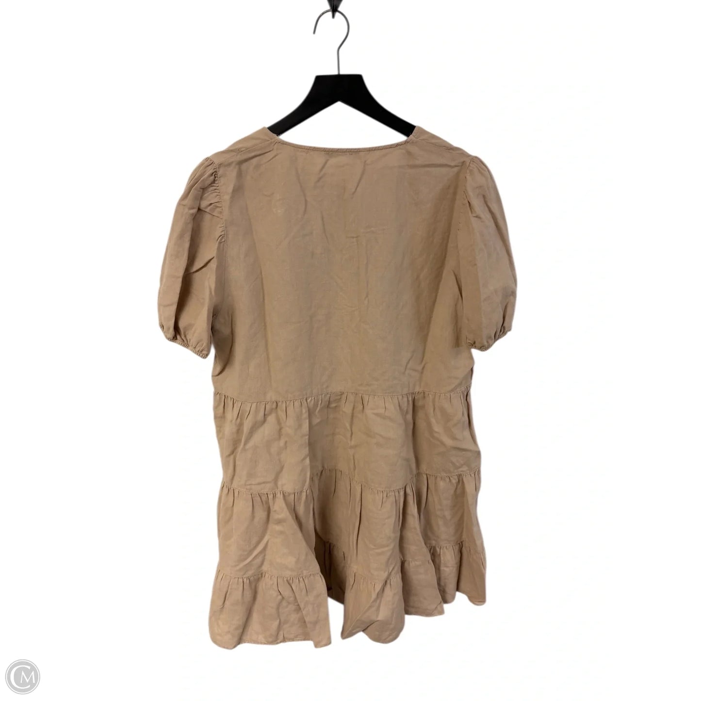 Dress Casual Short By Zara In Beige, Size: L