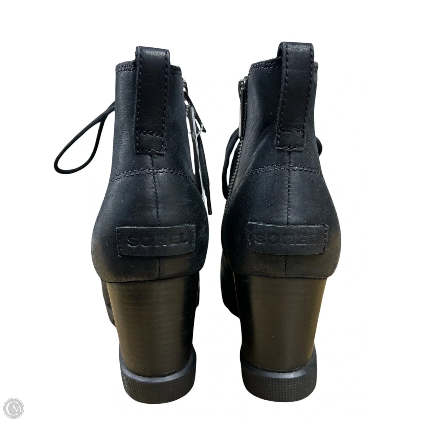 Boots Ankle Heels By Sorel In Black, Size: 10