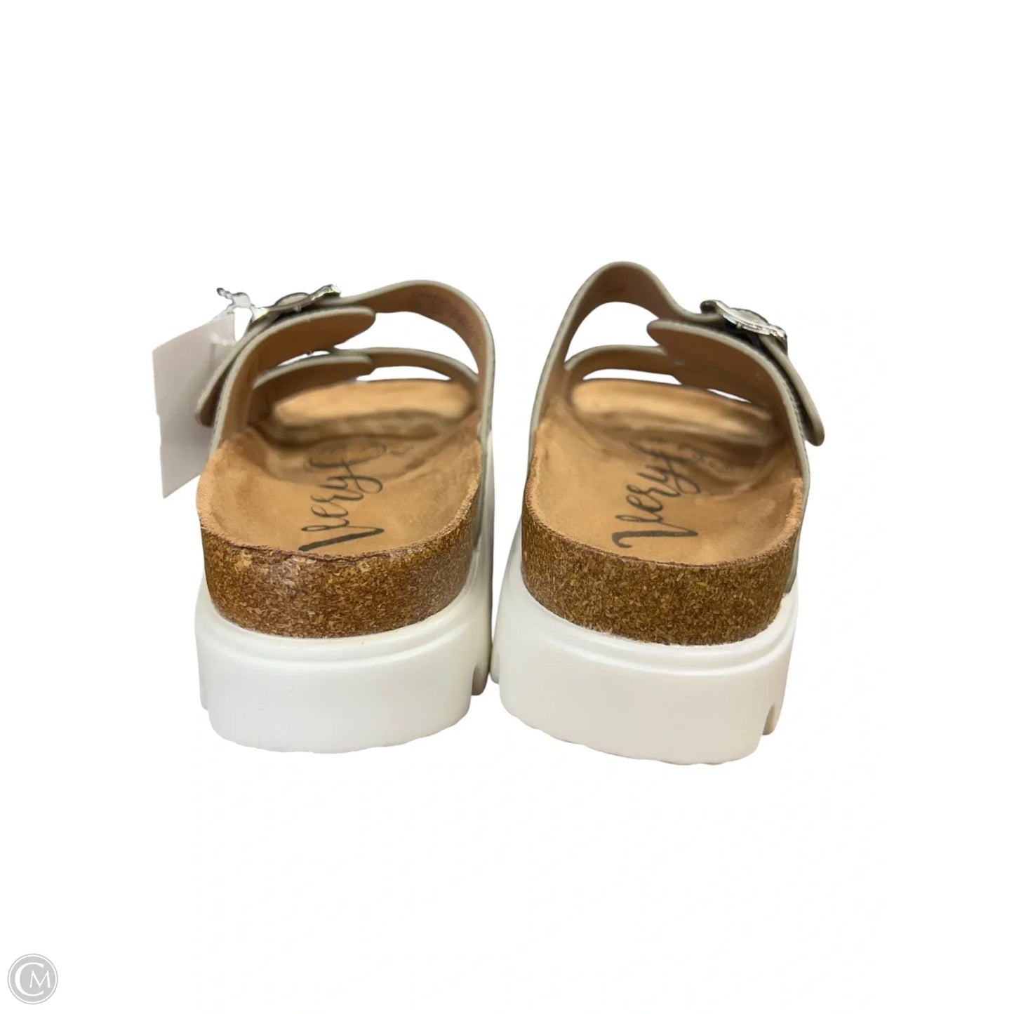 Sandals Flats By Very G In Taupe, Size: 7.5