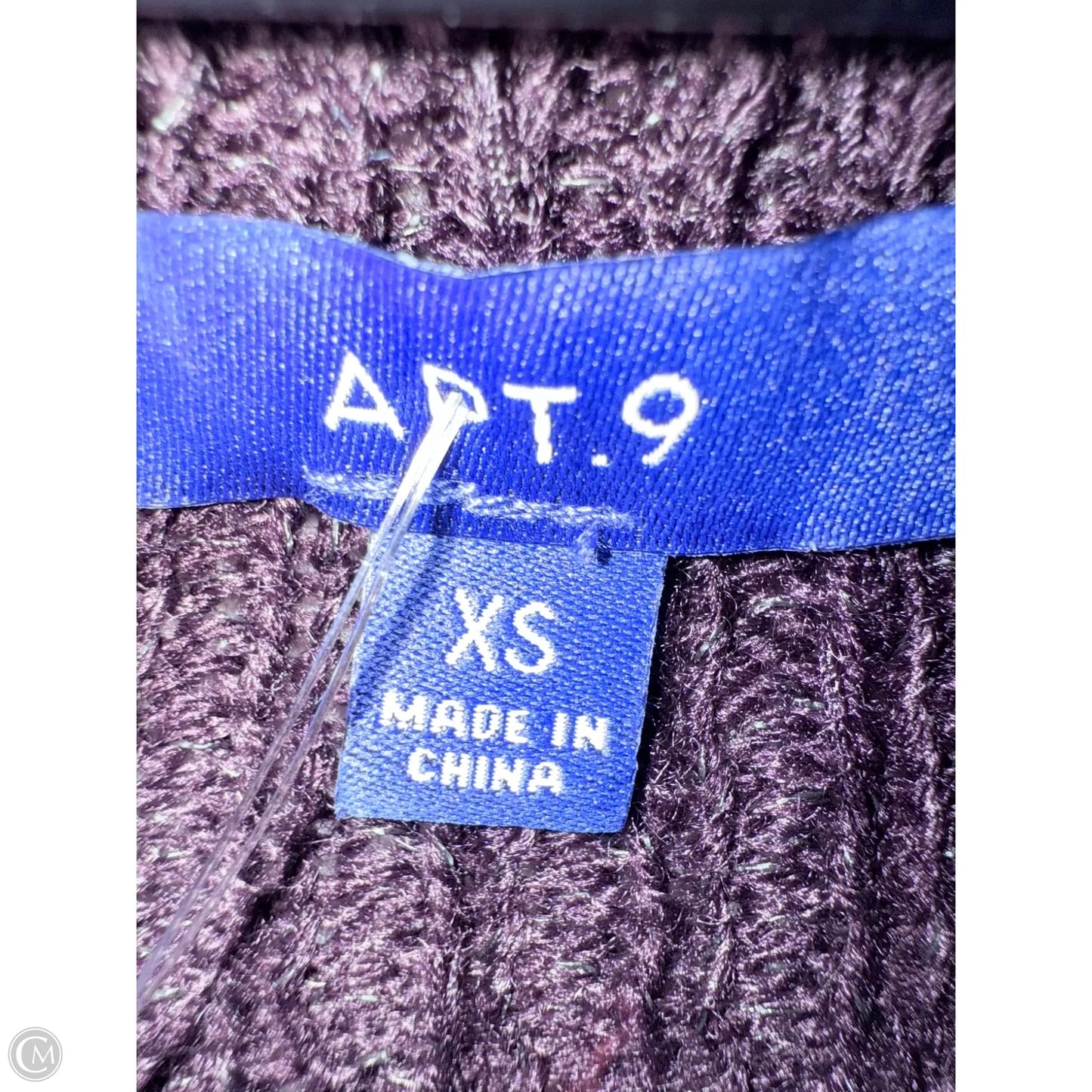 Sweater By Apt 9 In Purple, Size: Xs