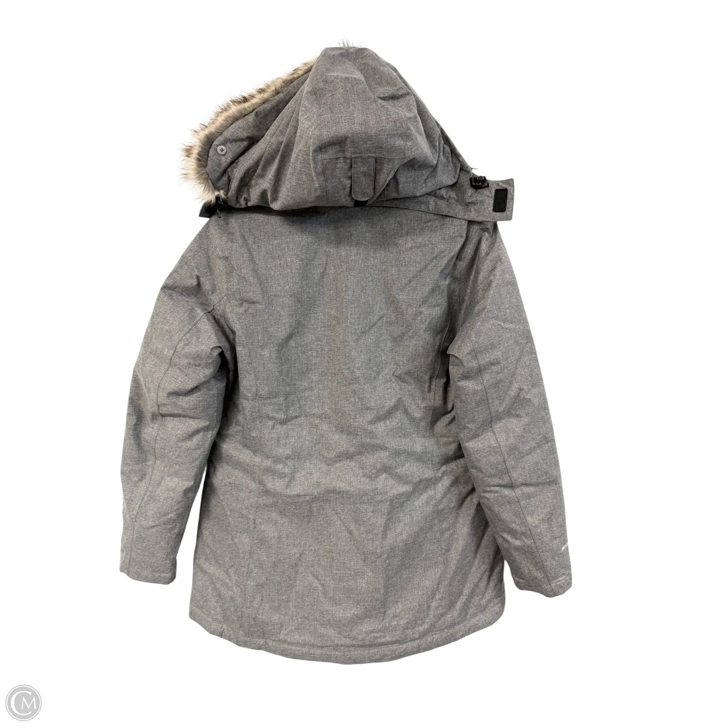 Coat Parka By Eddie Bauer In Grey, Size: L