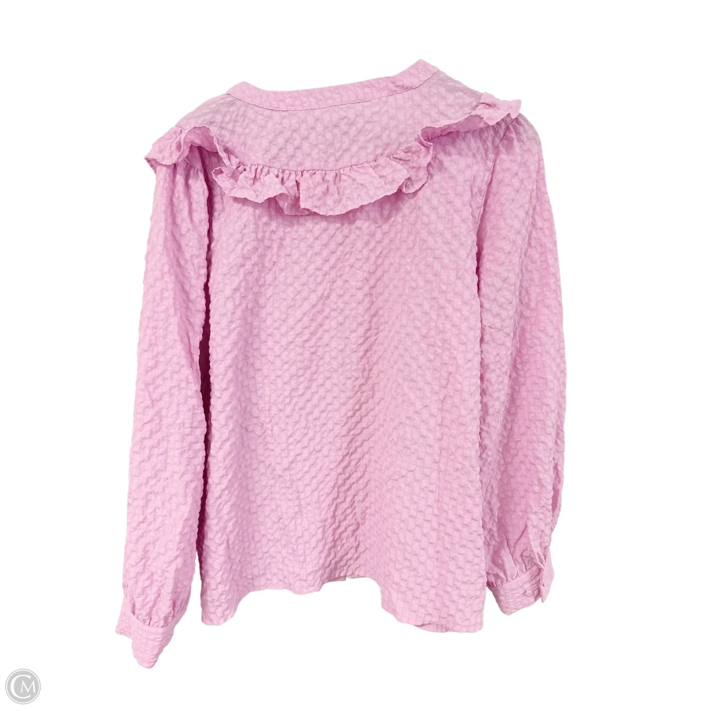 Top Long Sleeve By Vero Moda In Pink, Size: 1x