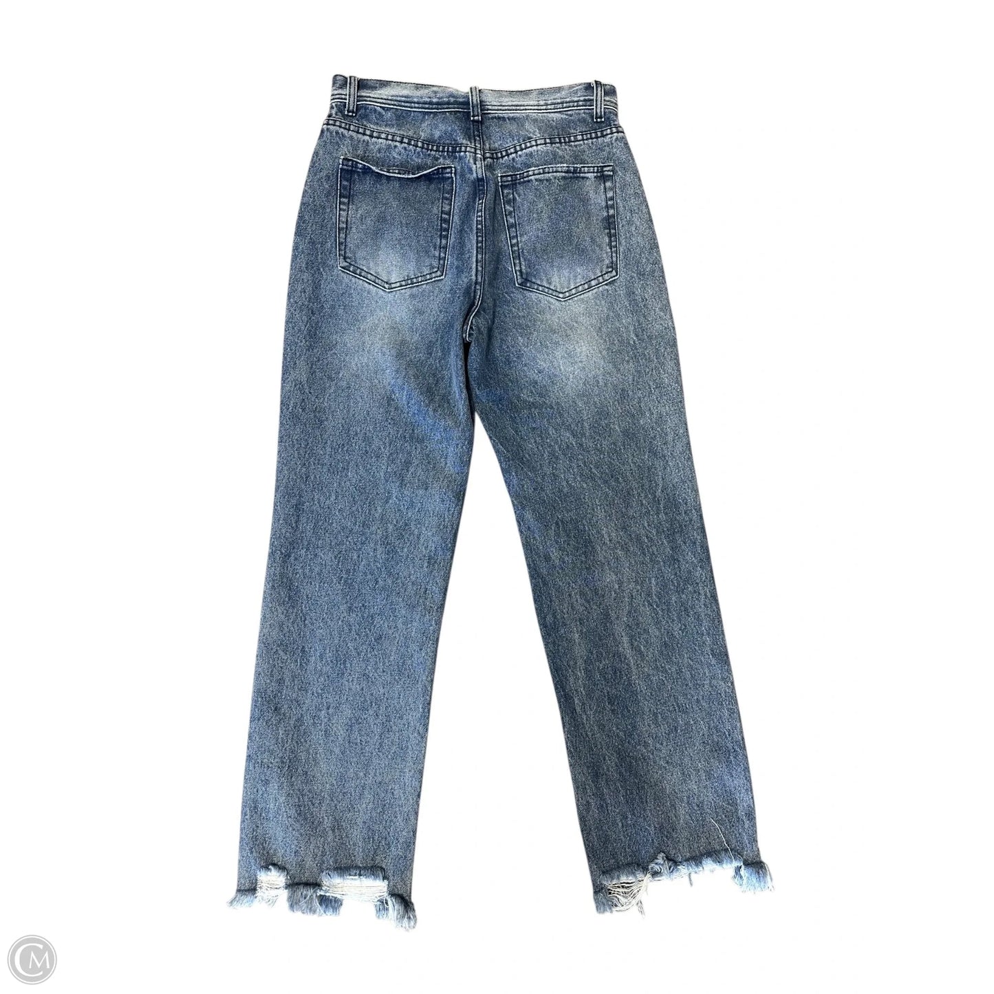 Jeans Wide Leg By Wishlist In Blue Denim, Size: M