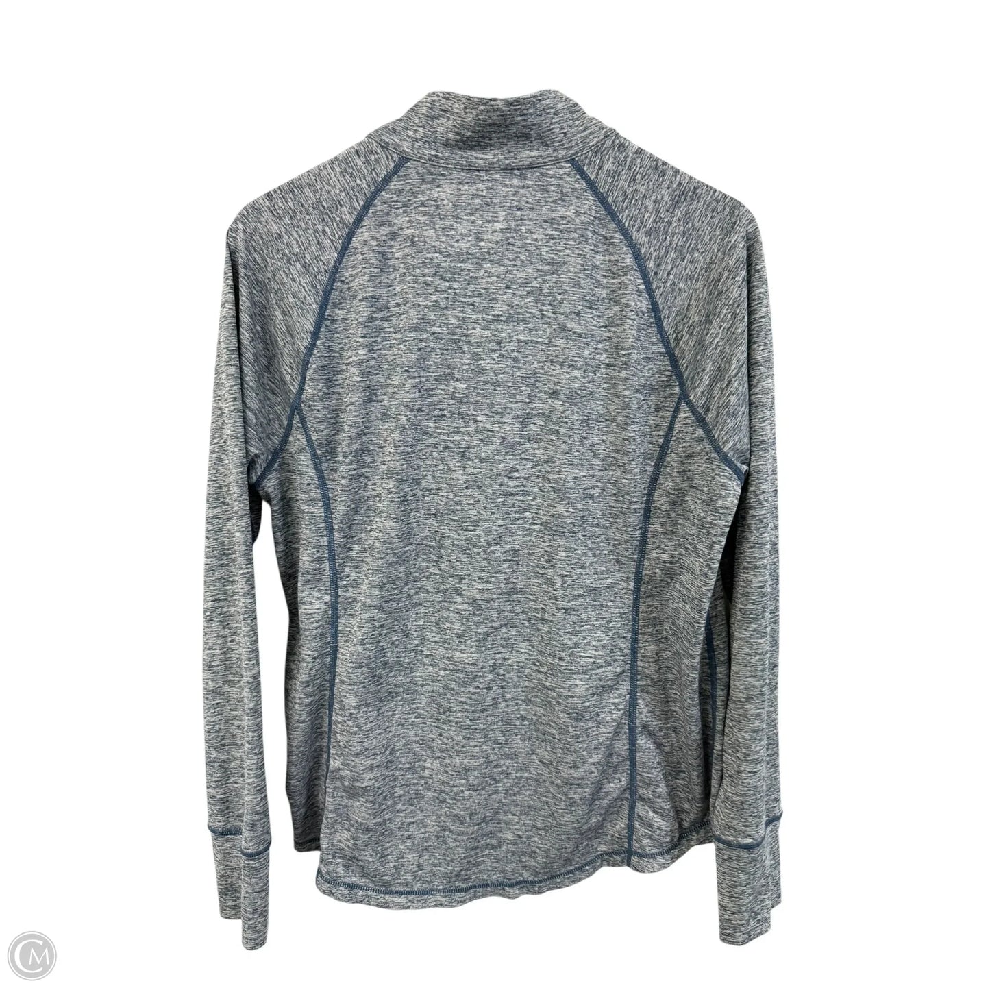 Athletic Top Long Sleeve Collar By Ideology In Blue, Size: Xl